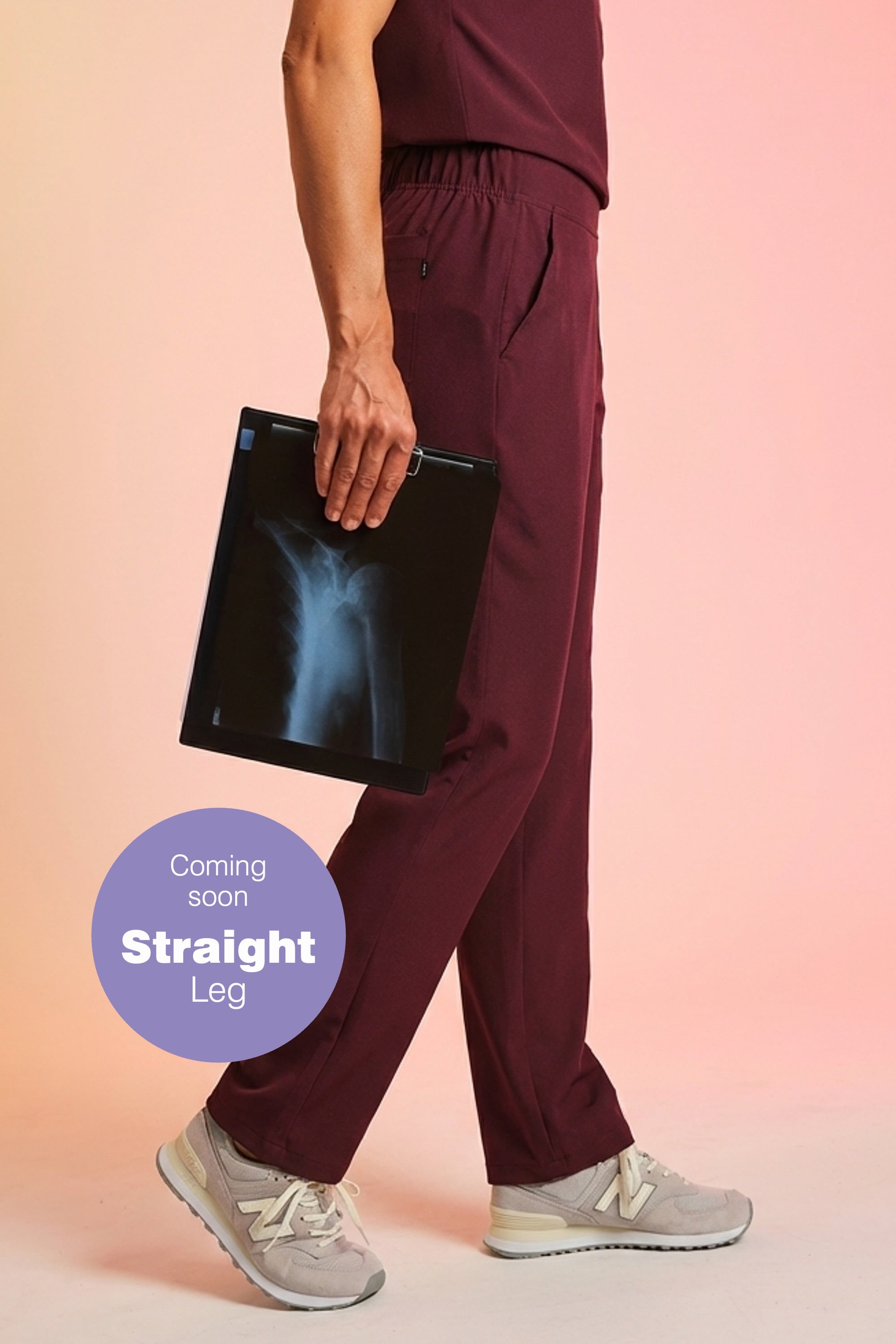 Active Scrub Pants "Tessa" – Bordeaux