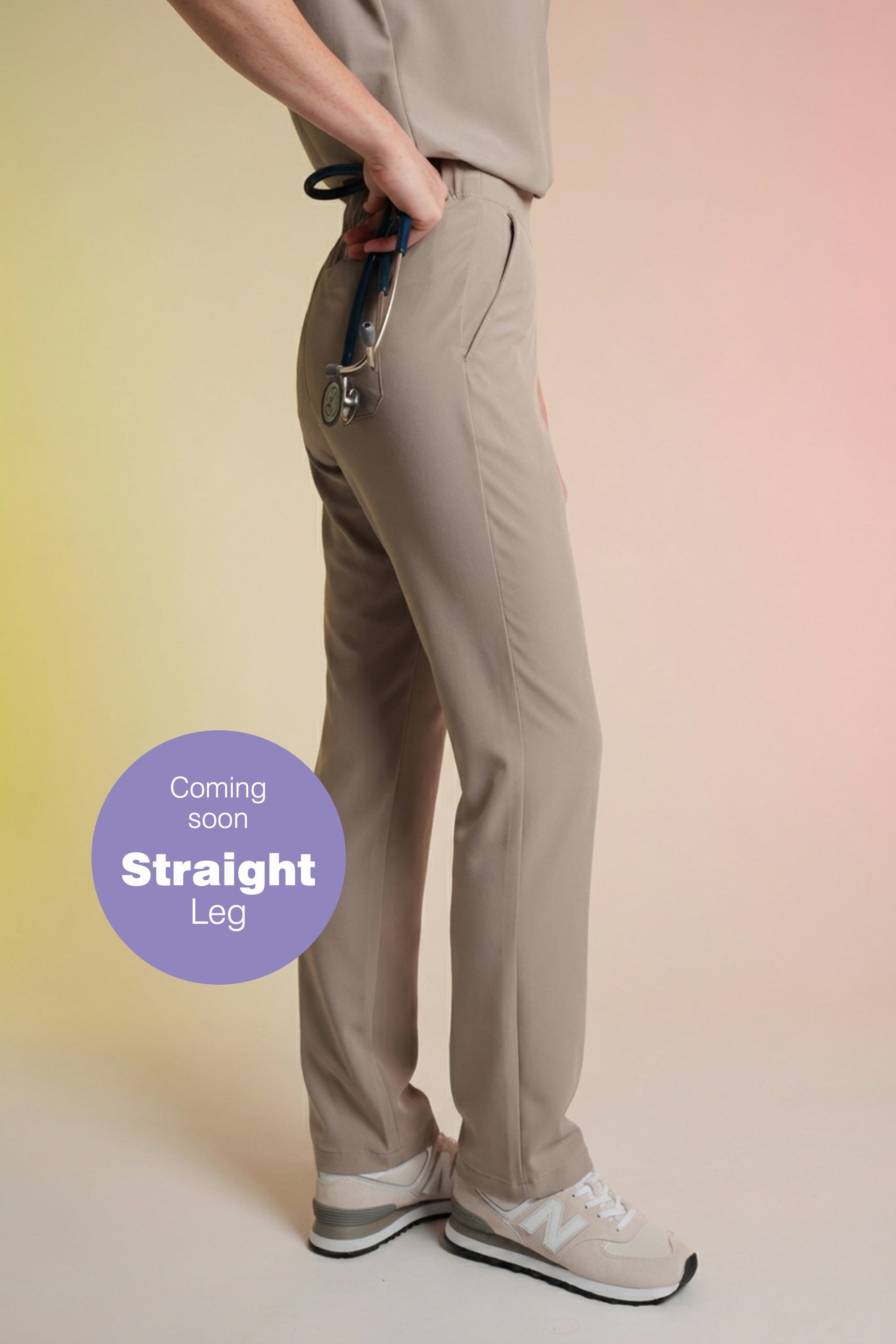 Active Scrub Pants "Tessa" – Beige