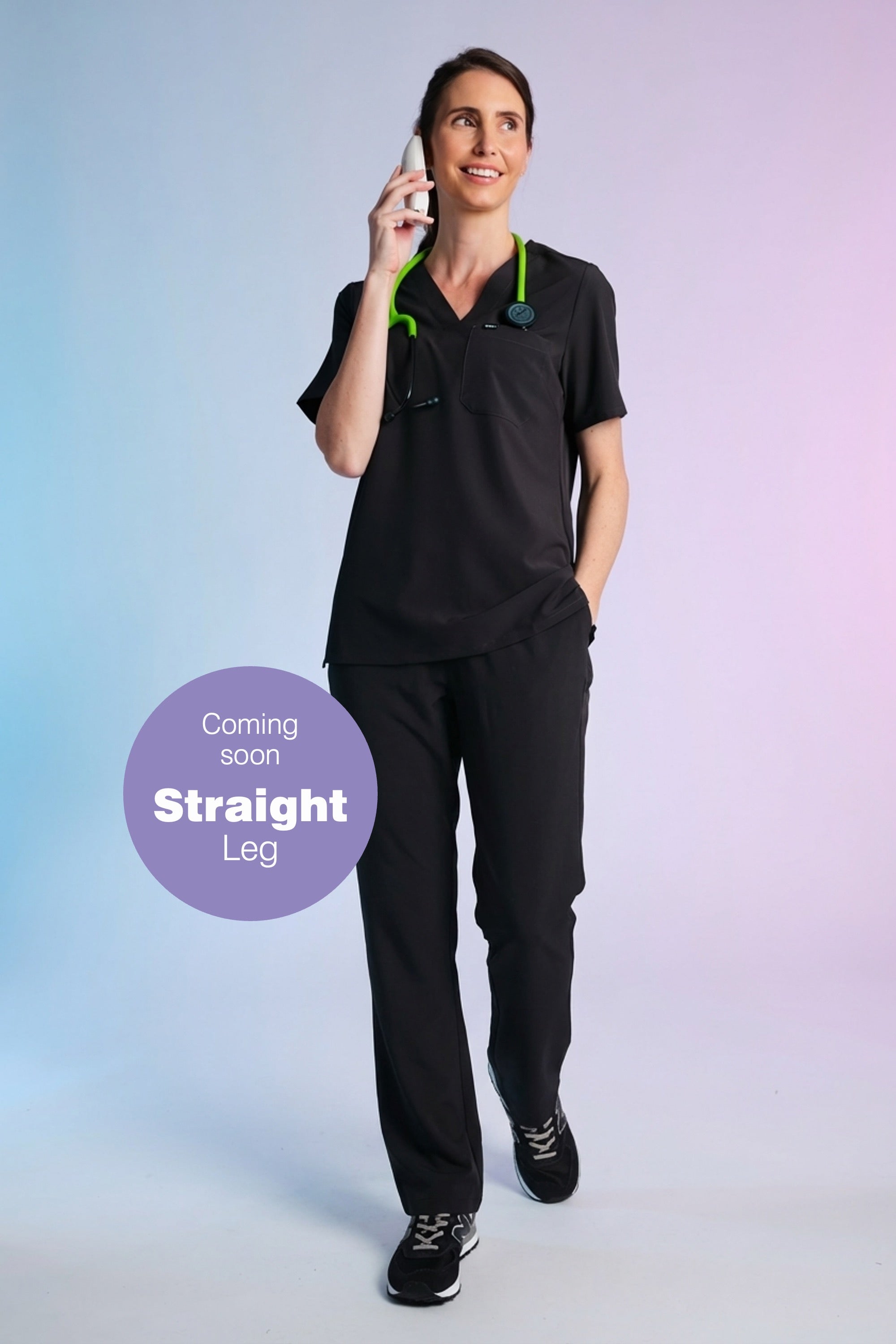 Active Scrub Pants "Tessa" – Black