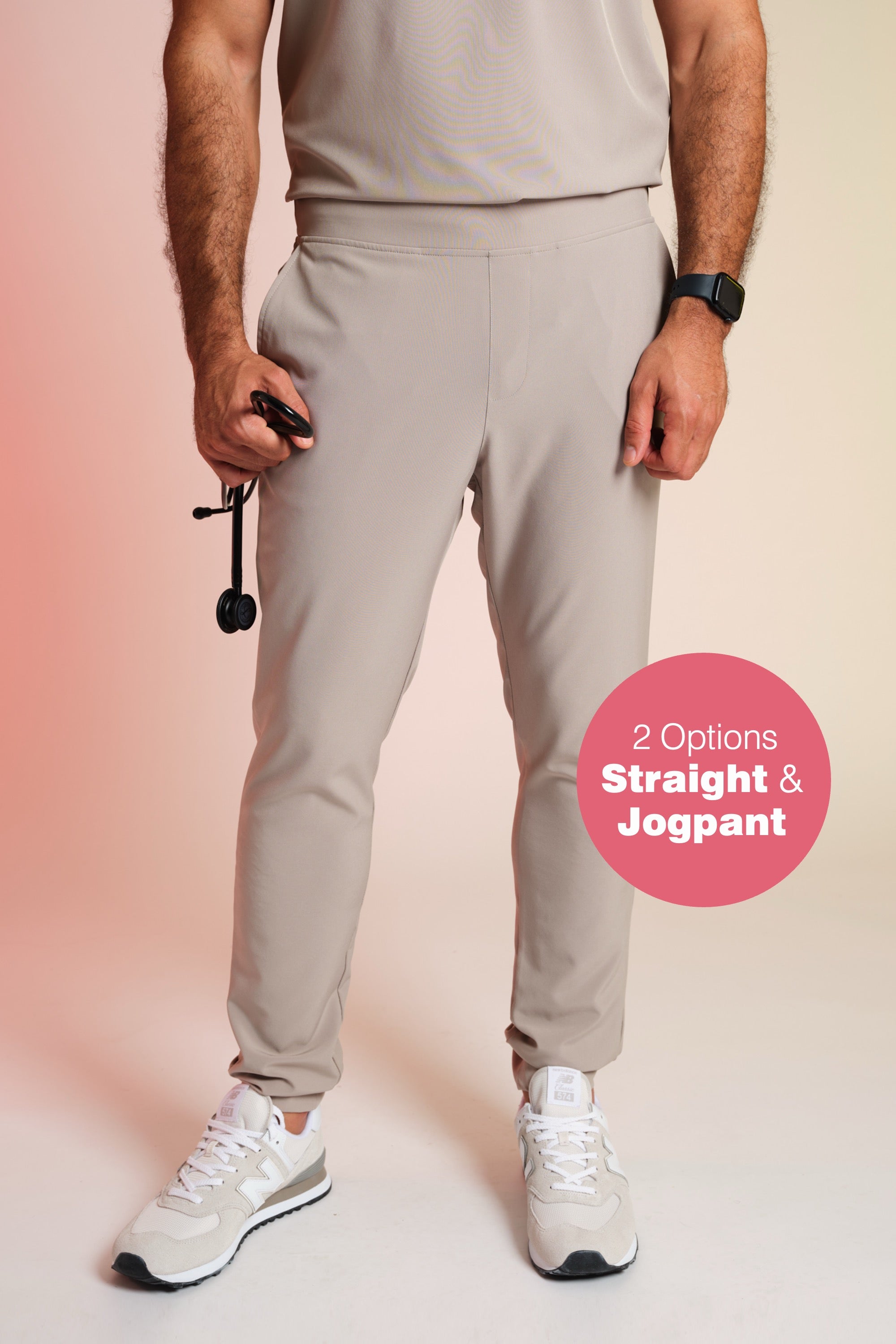 Active Scrub Pants "Louis" – Beige