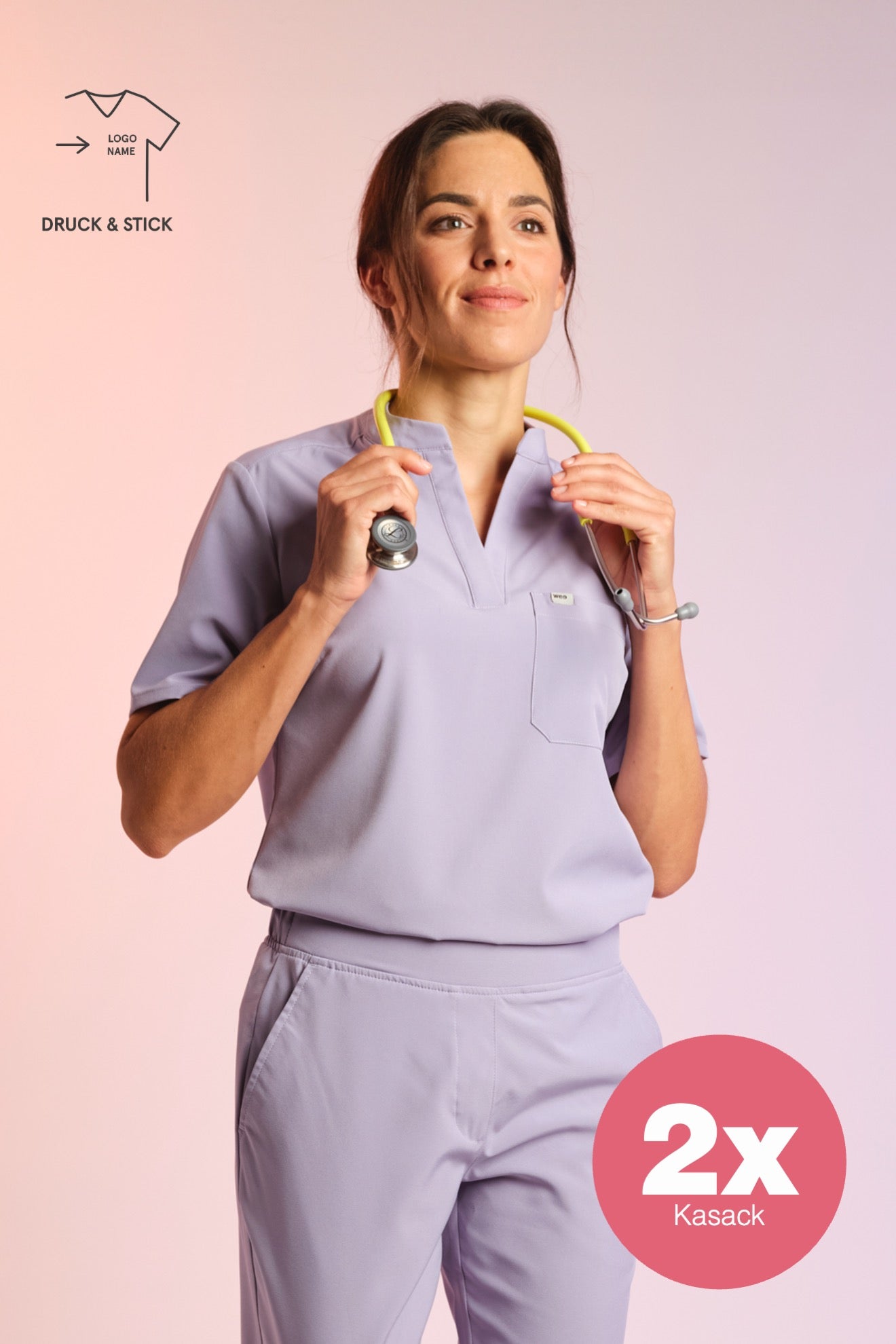 Set 2x Active Scrub Tops "Jackie"