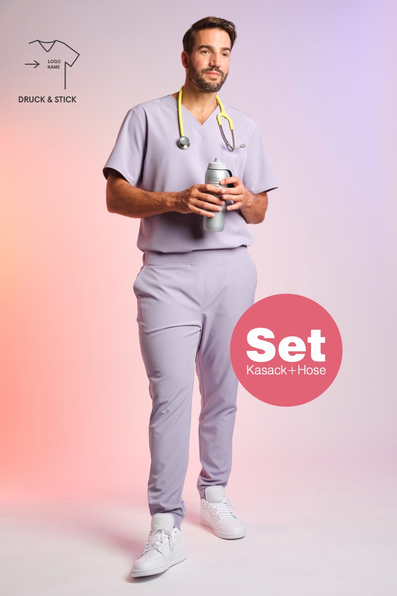 Daily Set – Active Scrub Top "Pete" & Scrub Pants "Louis"