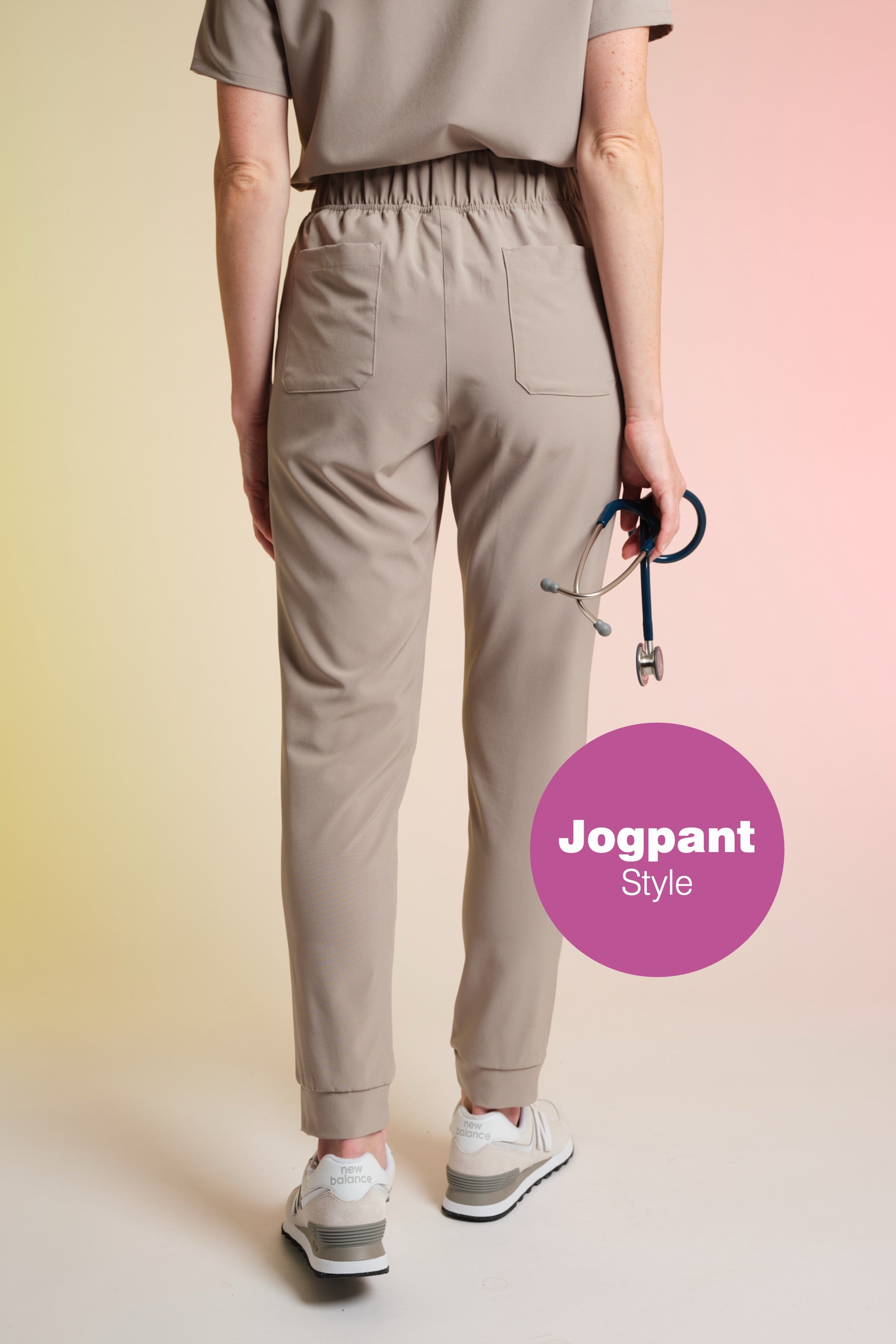 Active Scrub Pants "Tessa" – Beige
