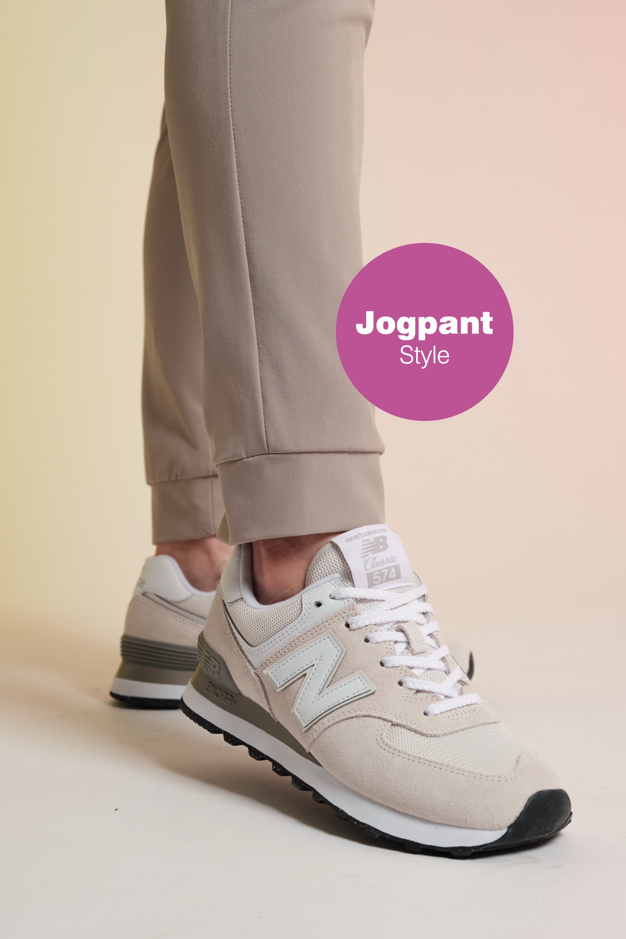 Active Scrub Pants "Tessa" – Beige