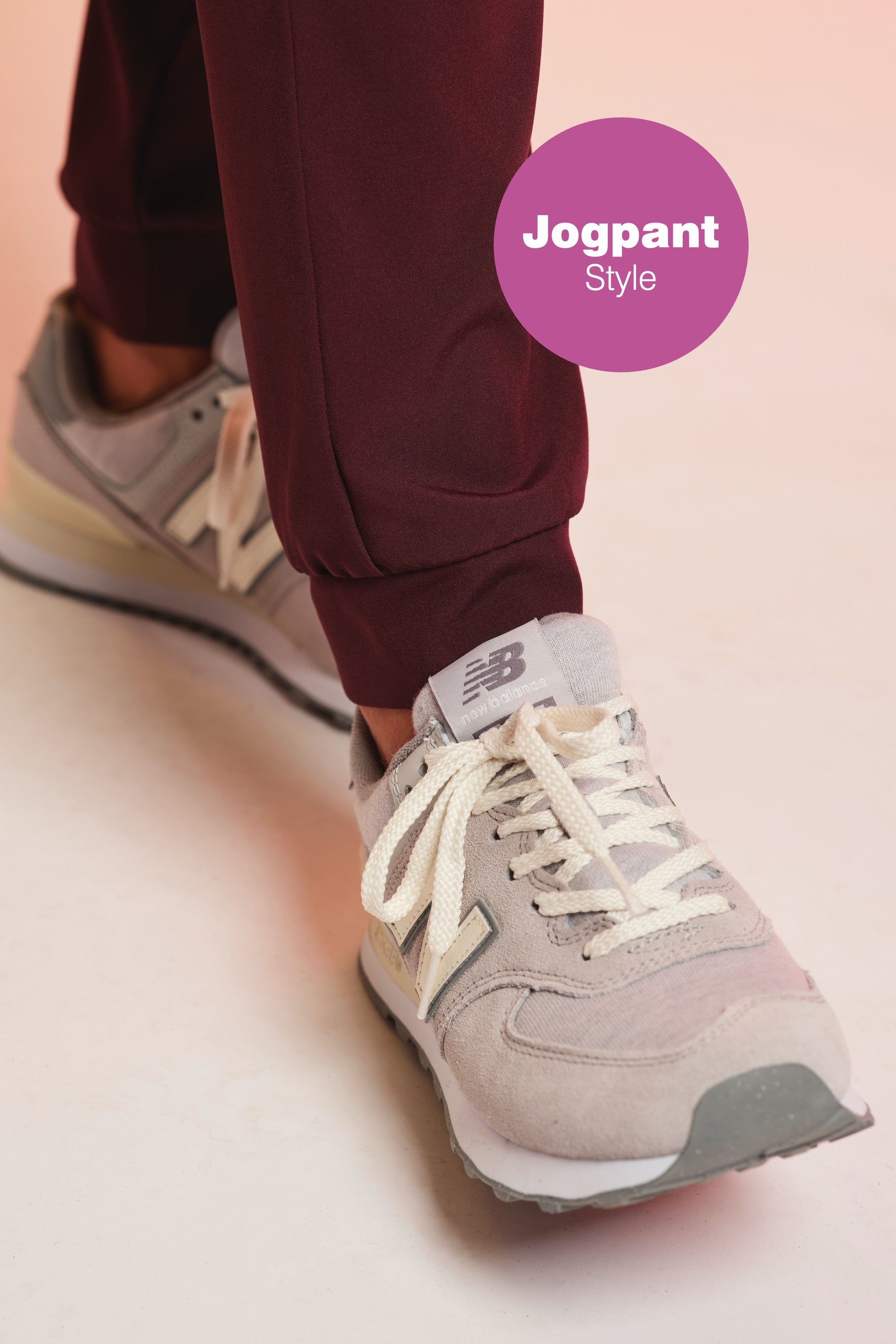 Active Scrub Pants "Tessa" – Bordeaux
