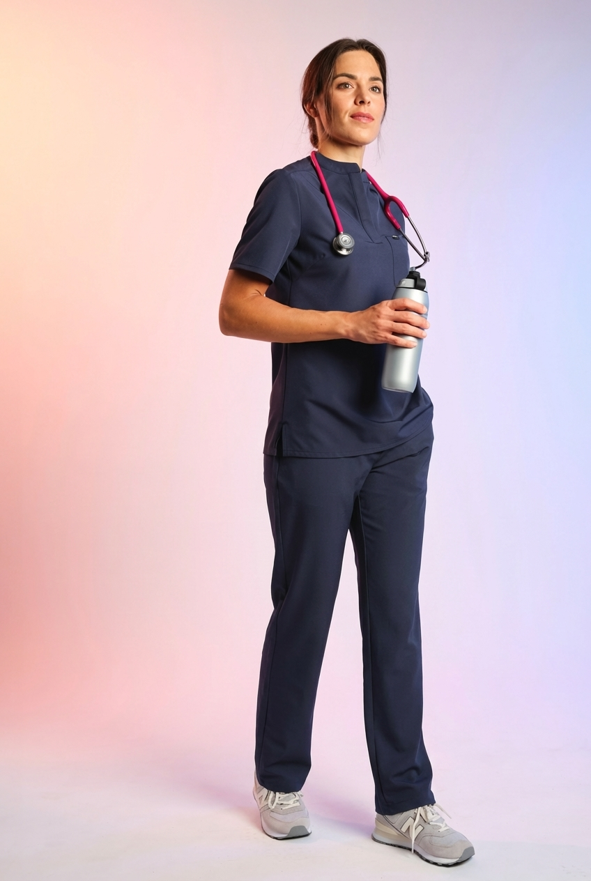 Active Scrub Top "Jackie" – Blue