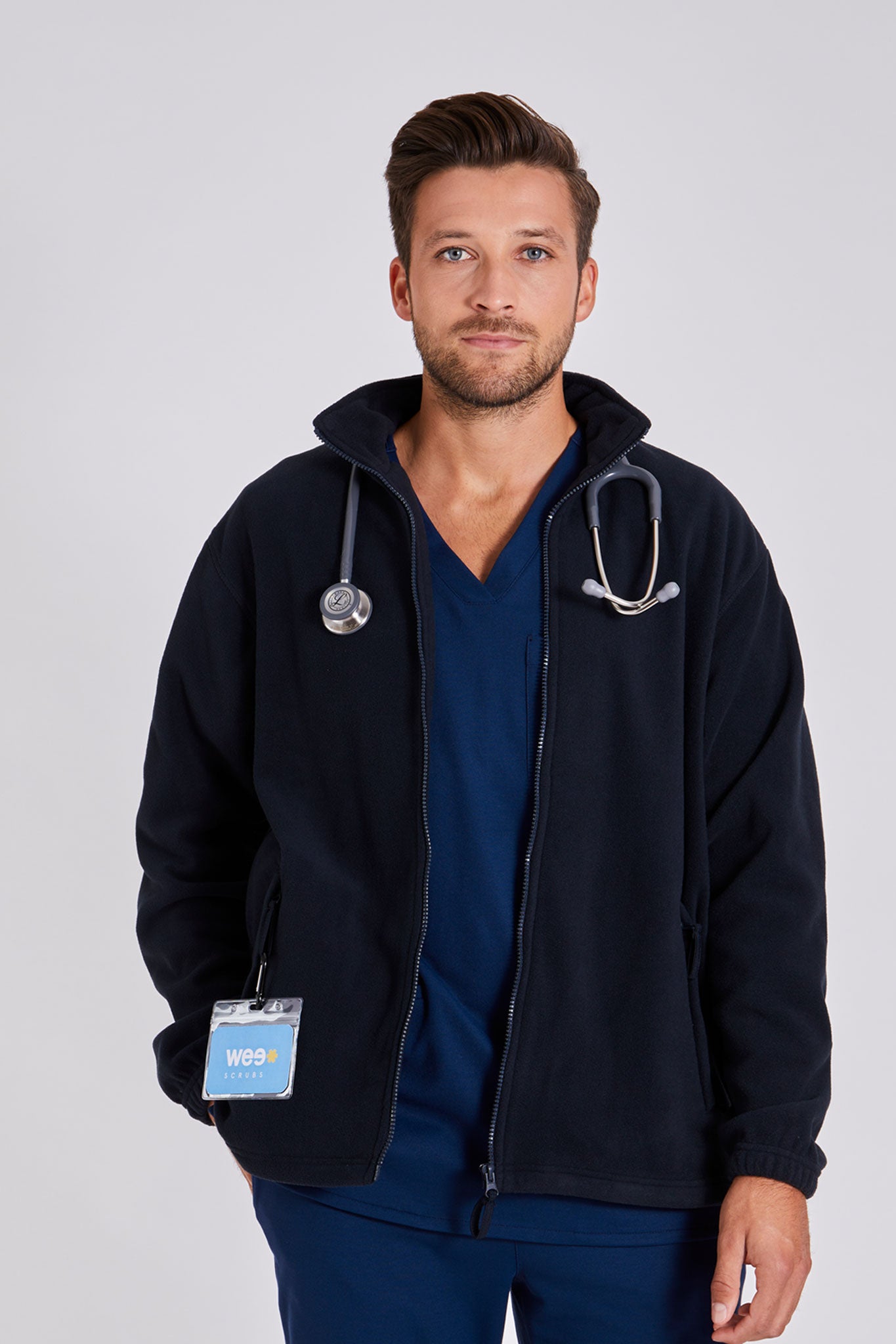 Fleecejacke (Herren) – Blau