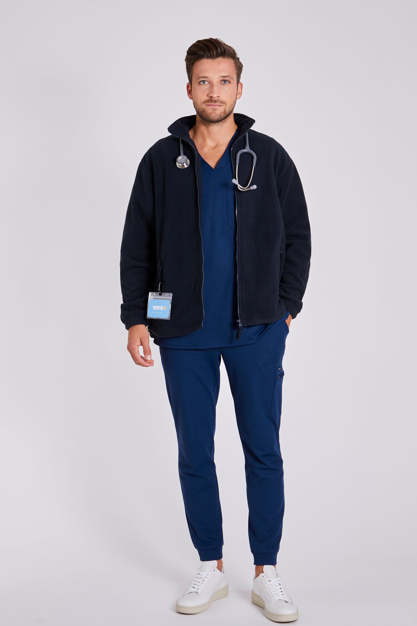 Fleecejacke (Herren) – Blau