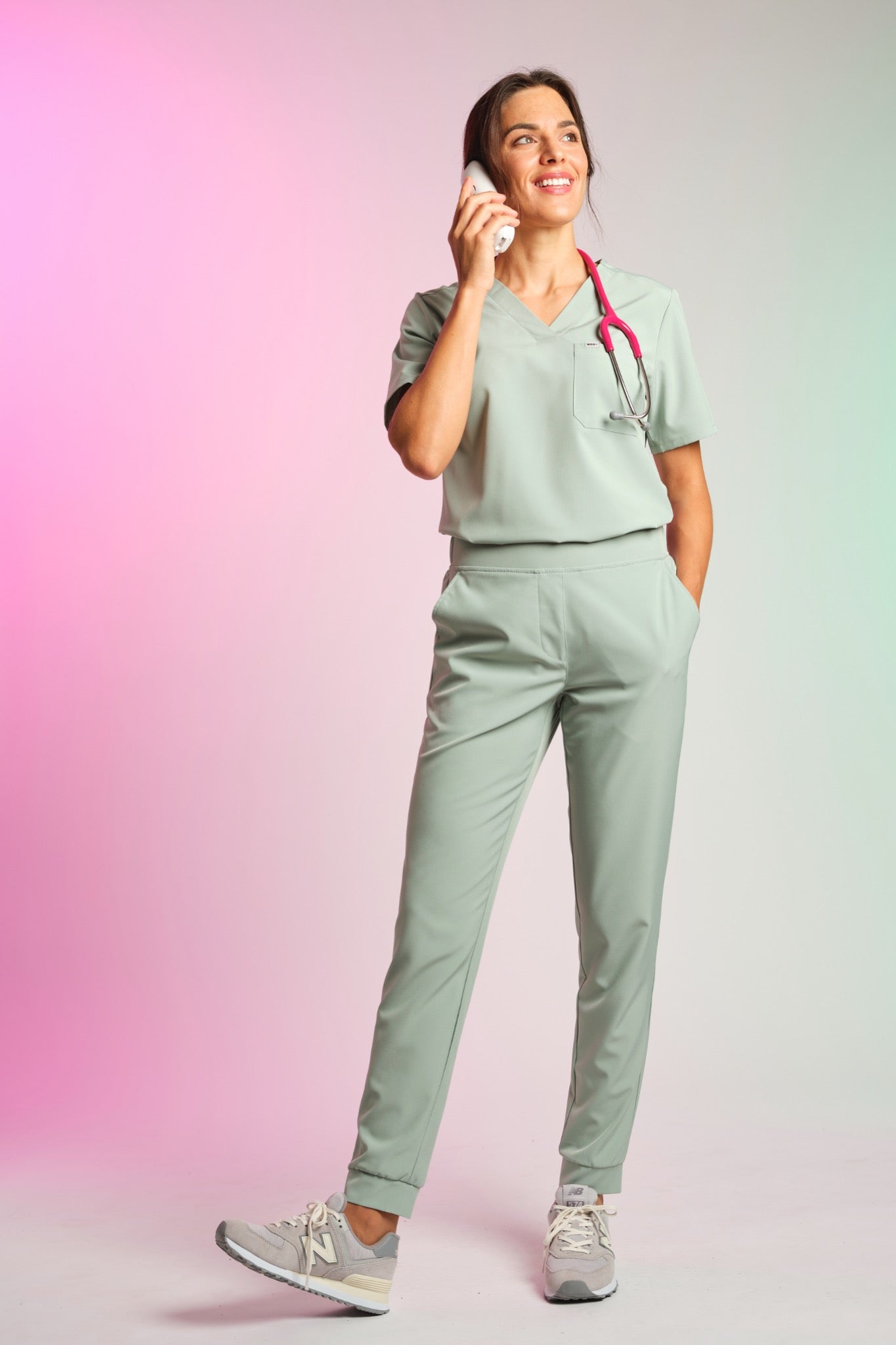 Active Scrub Top "Serena" – Green