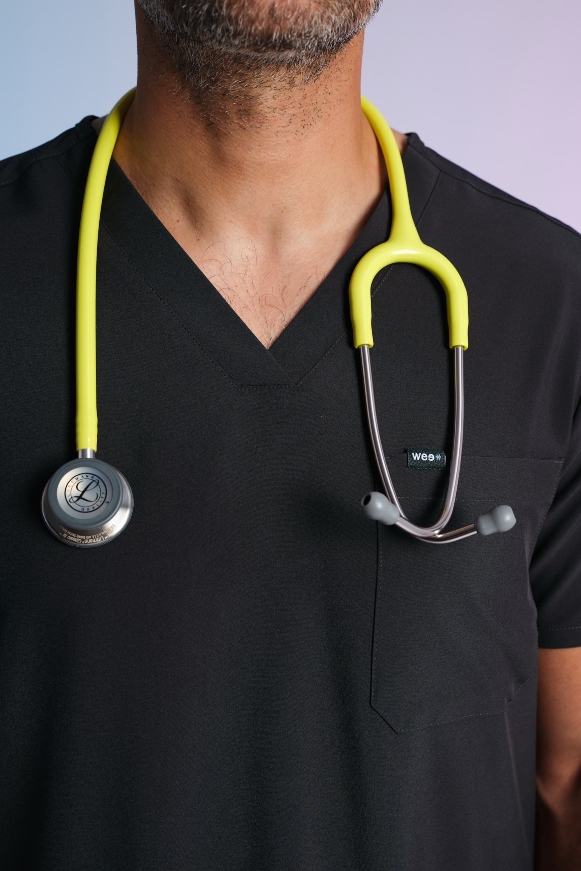 Active Scrub Top "Pete" – Black