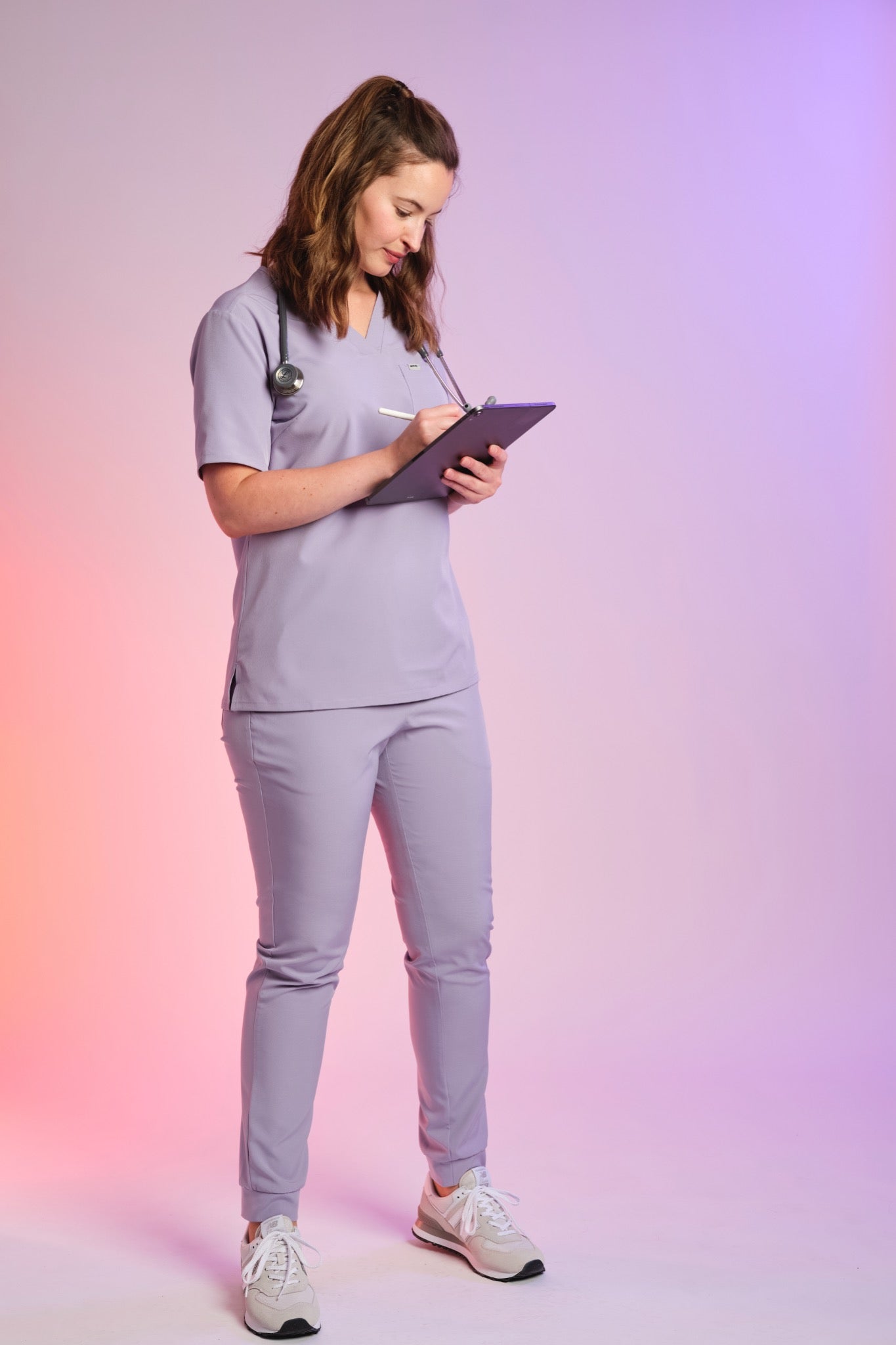 Active Scrub Top "Serena" – Violet