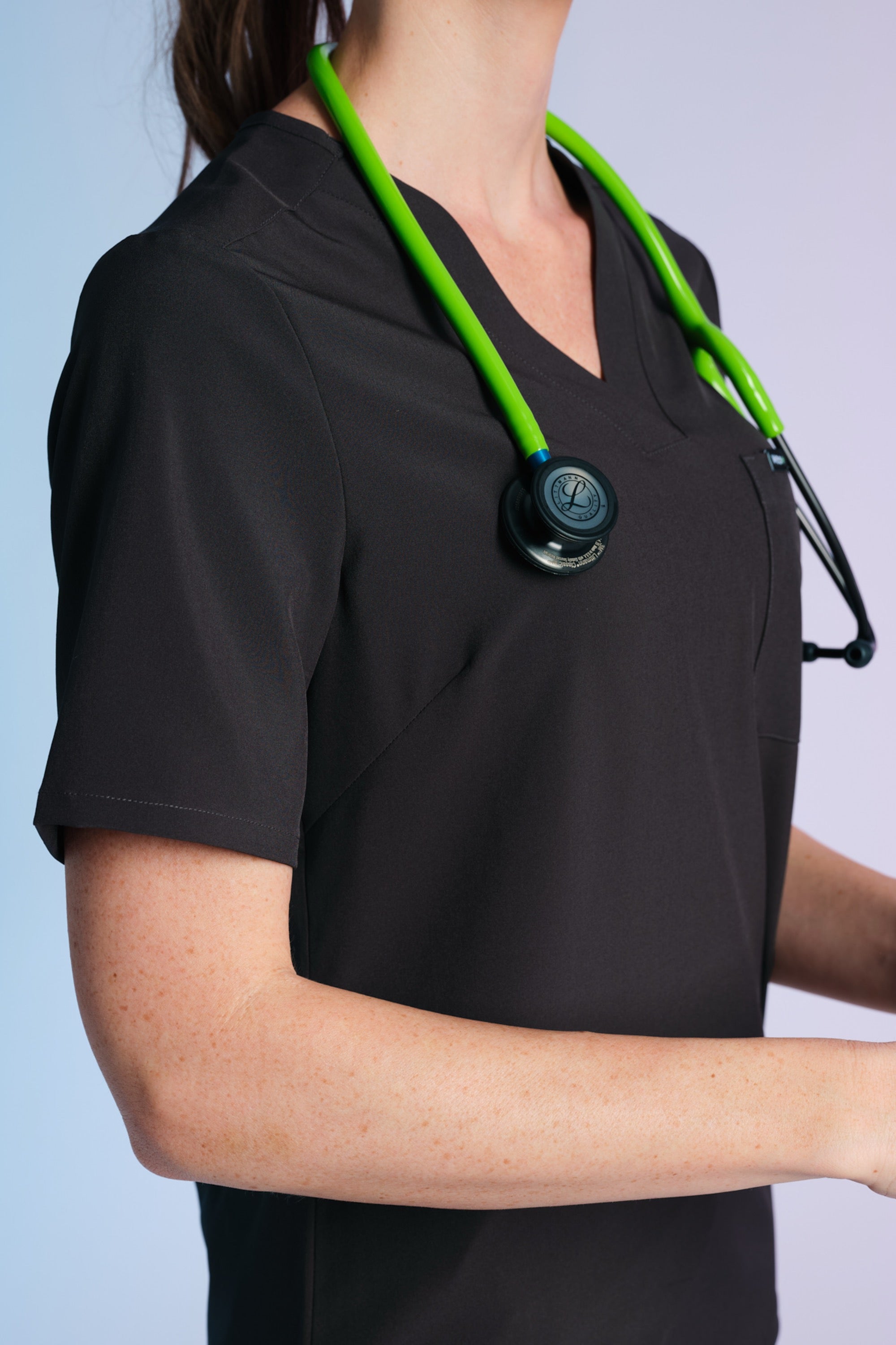 Active Scrub Top "Serena" – Black