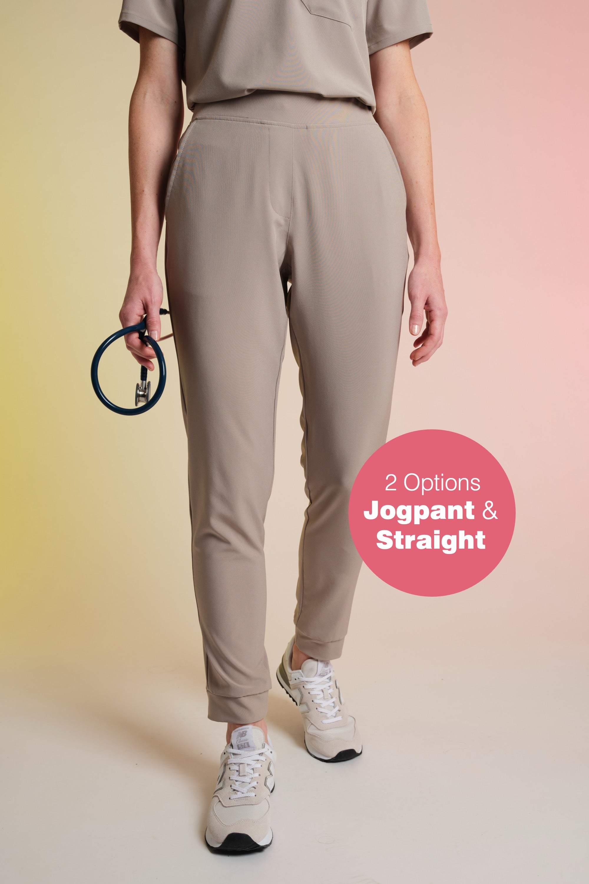 Active Scrub Pants "Tessa" – Beige