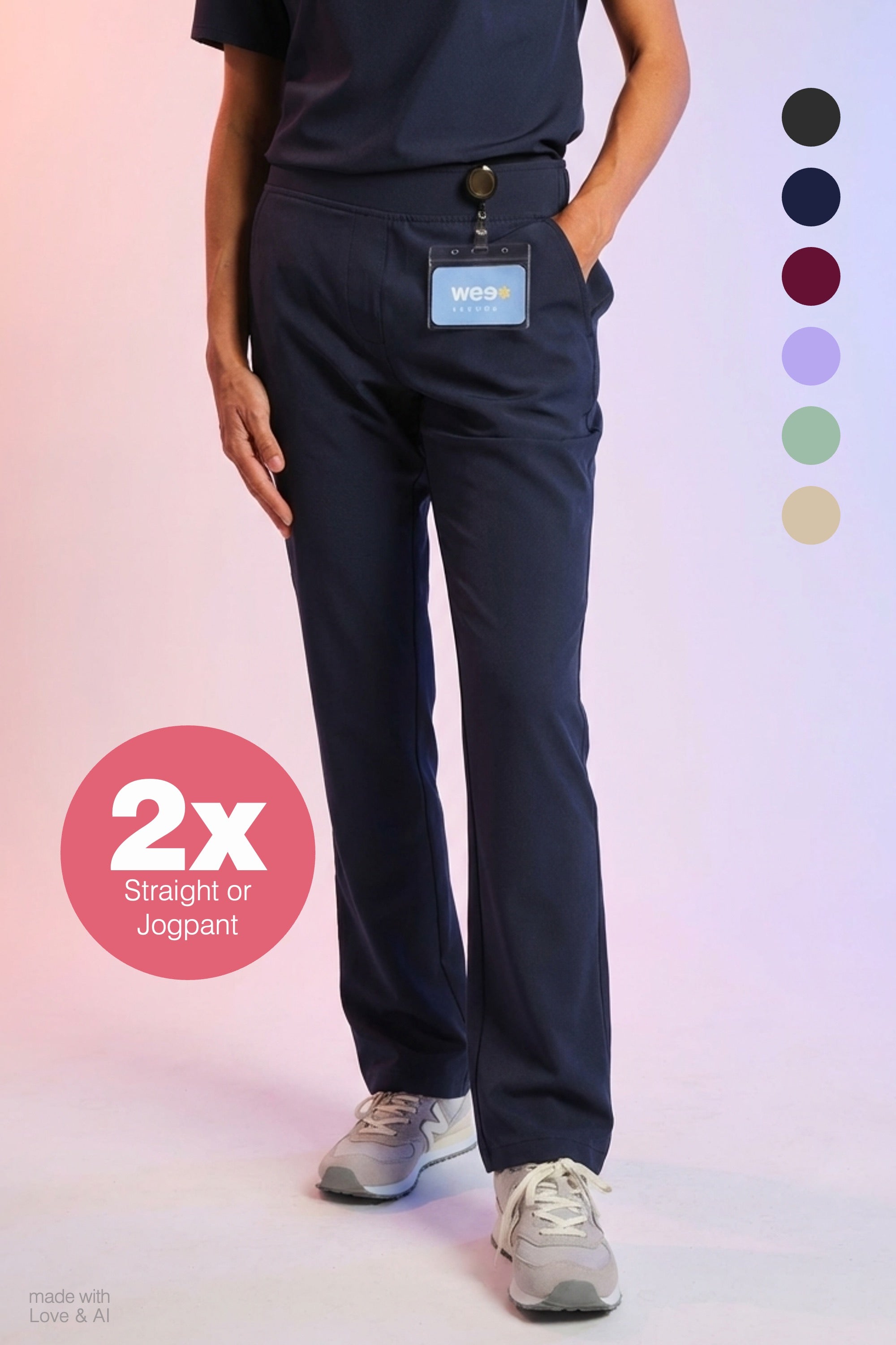 Set 2x Active Scrub Pants "Tessa"