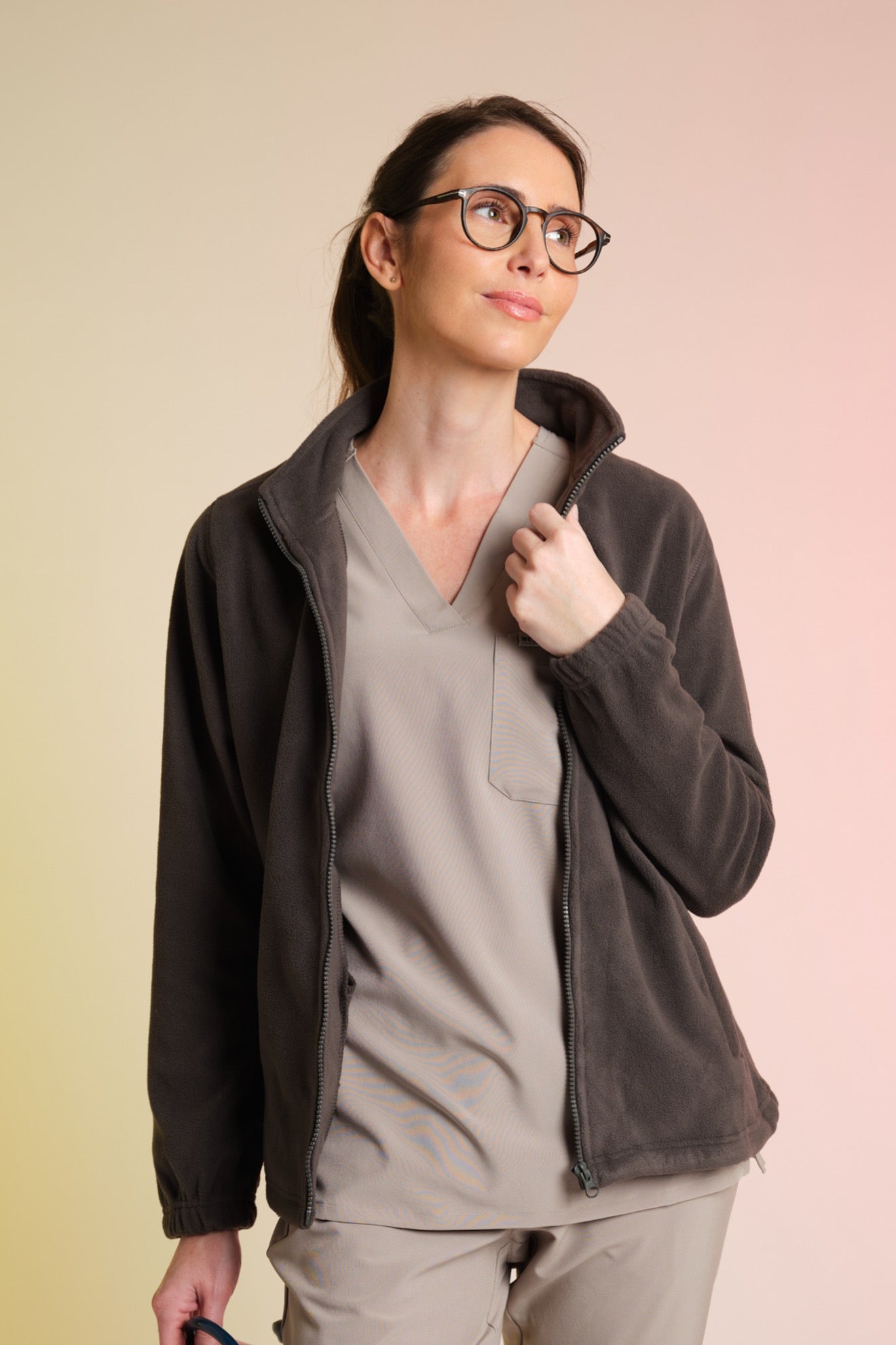 Fleecejacke – Anthrazit