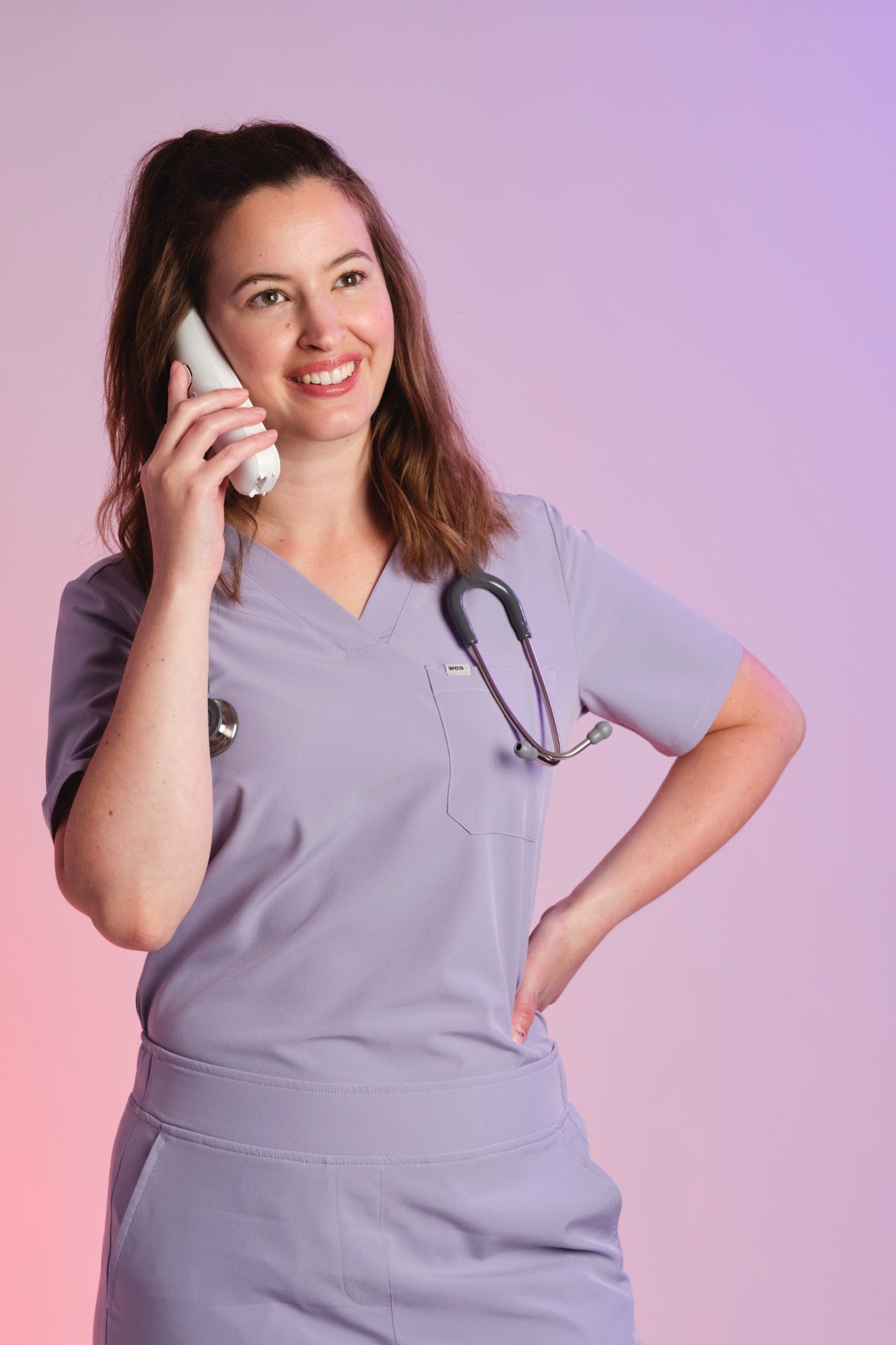 Active Scrub Top "Serena" – Violet