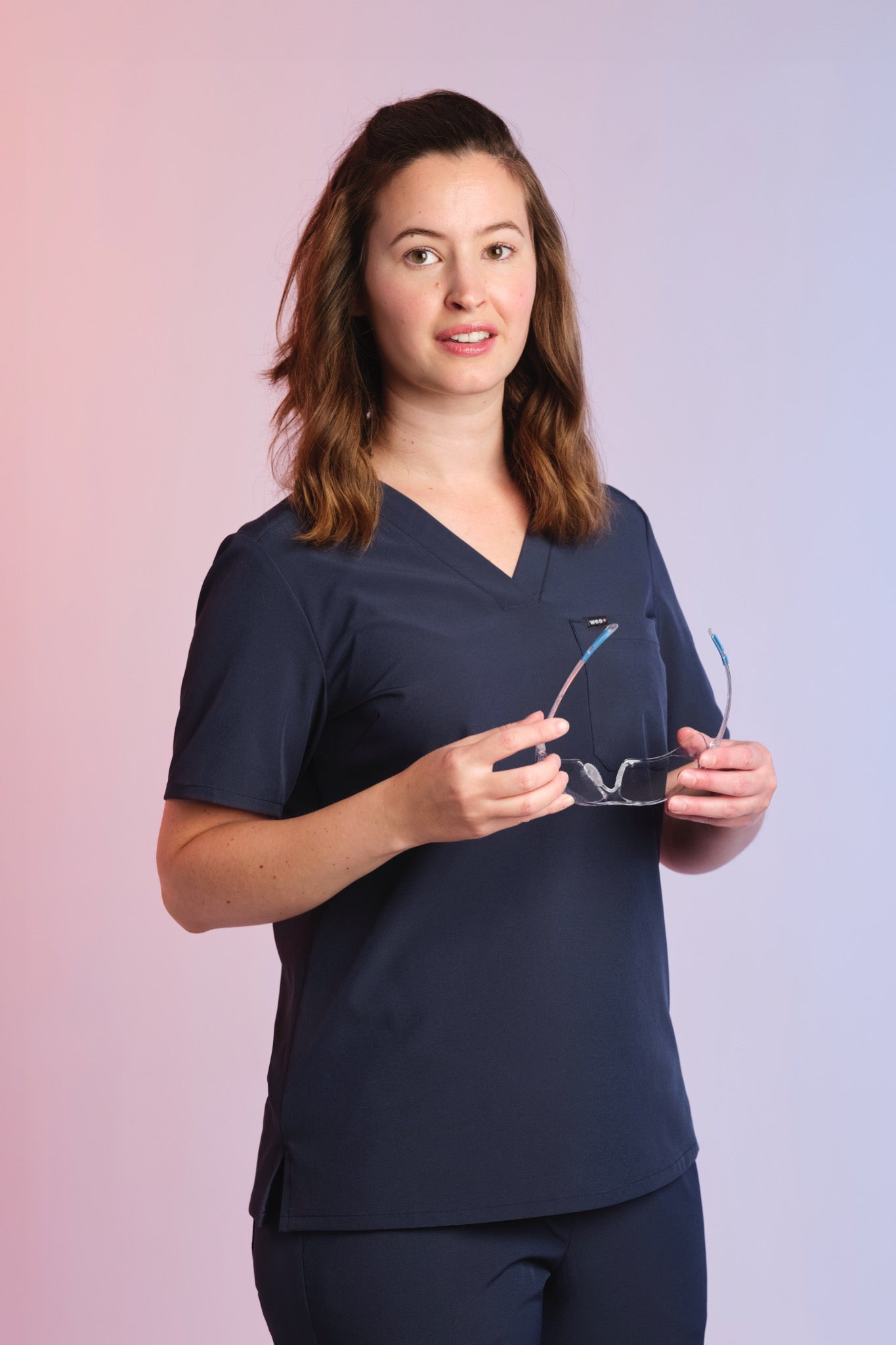 Active Scrub Top "Serena" – Blue