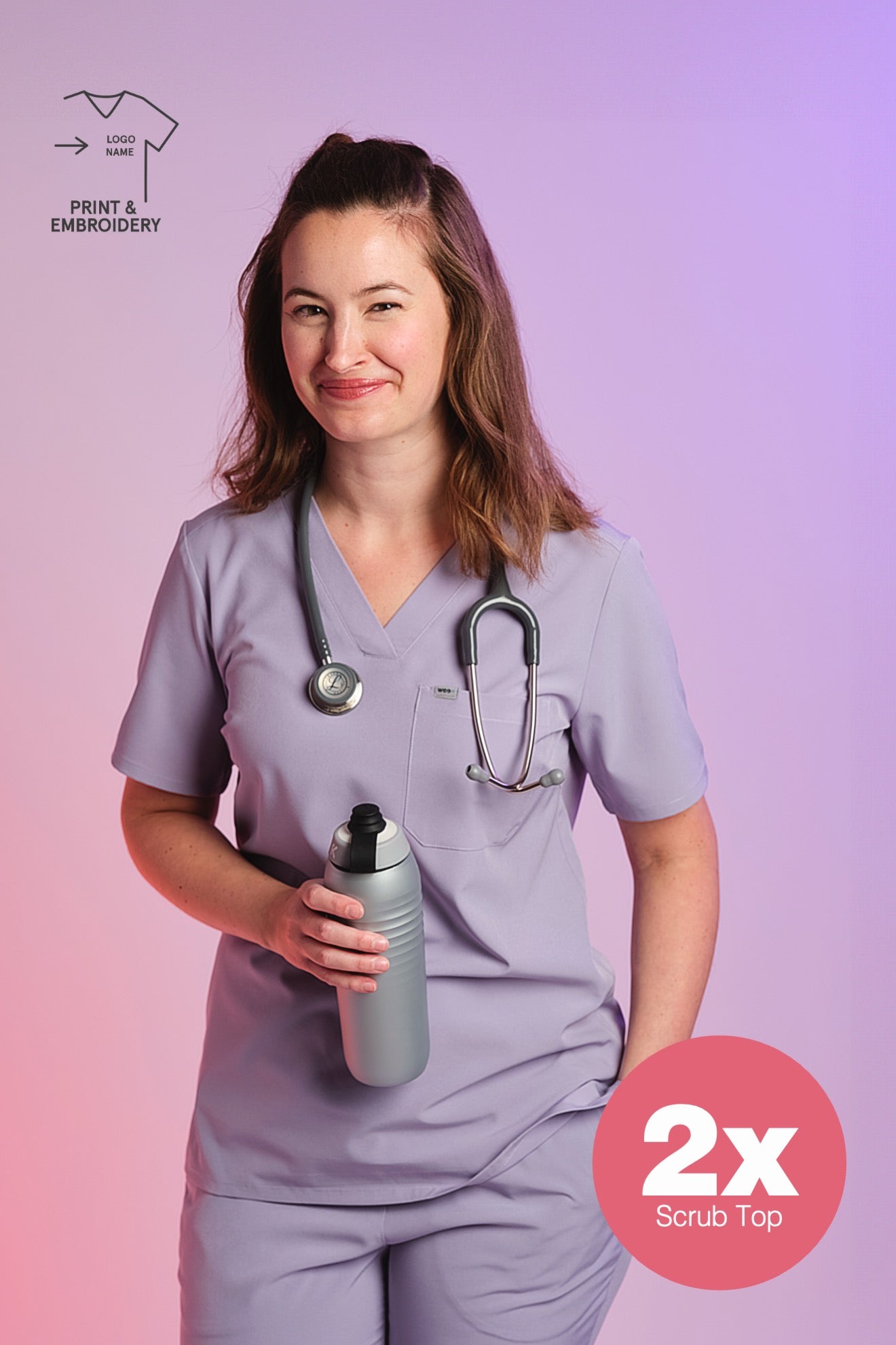 Set 2x Active Scrub Tops "Serena"