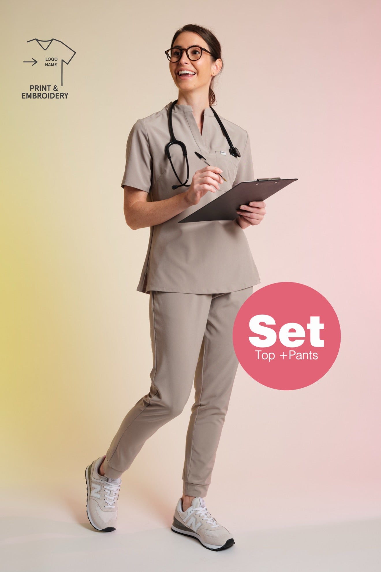 Daily Set – Active Scrub Top "Jackie" & Scrub Pants "Tessa"