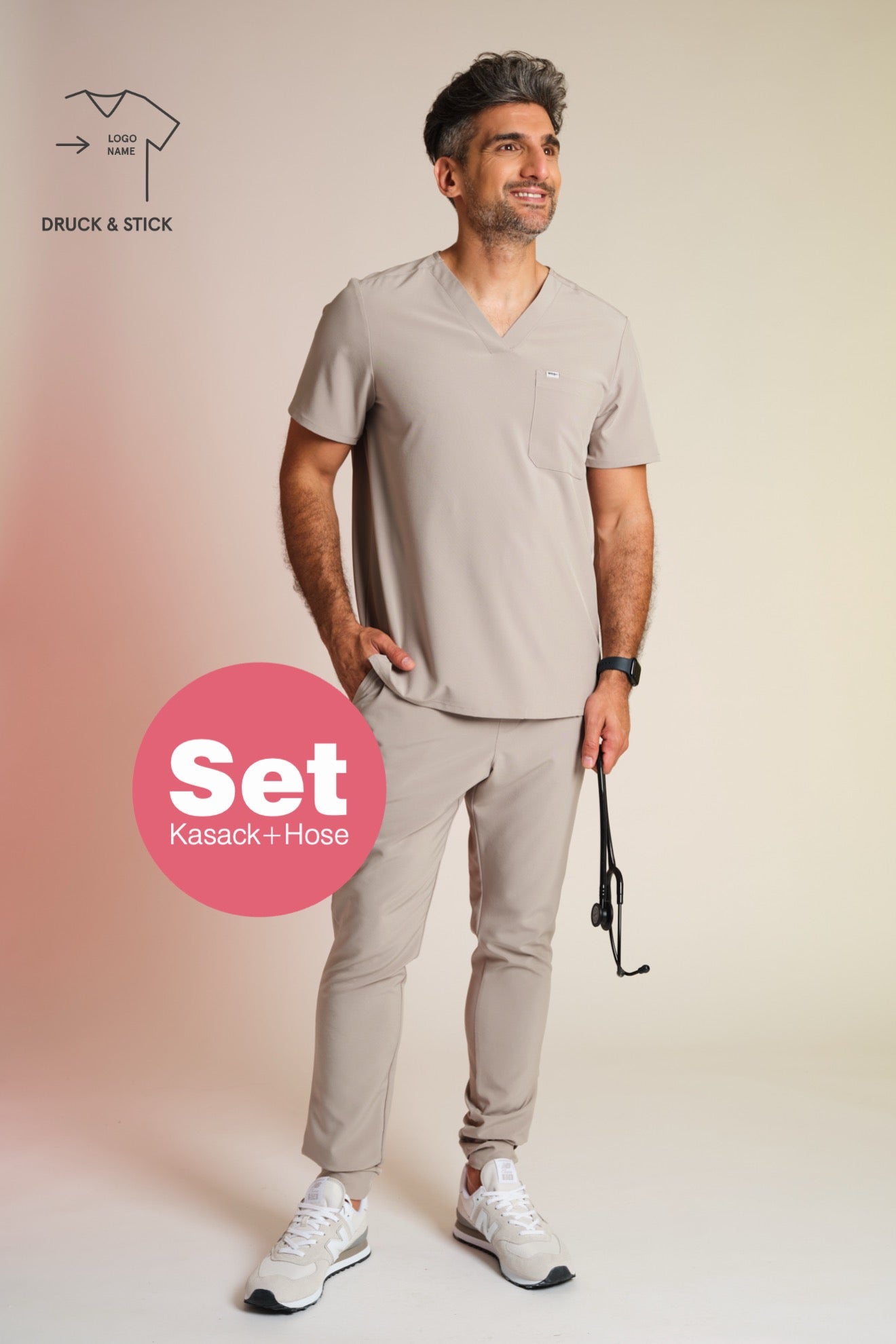 Daily Set – Active Scrub Top "Pete" & Scrub Pants "Louis"