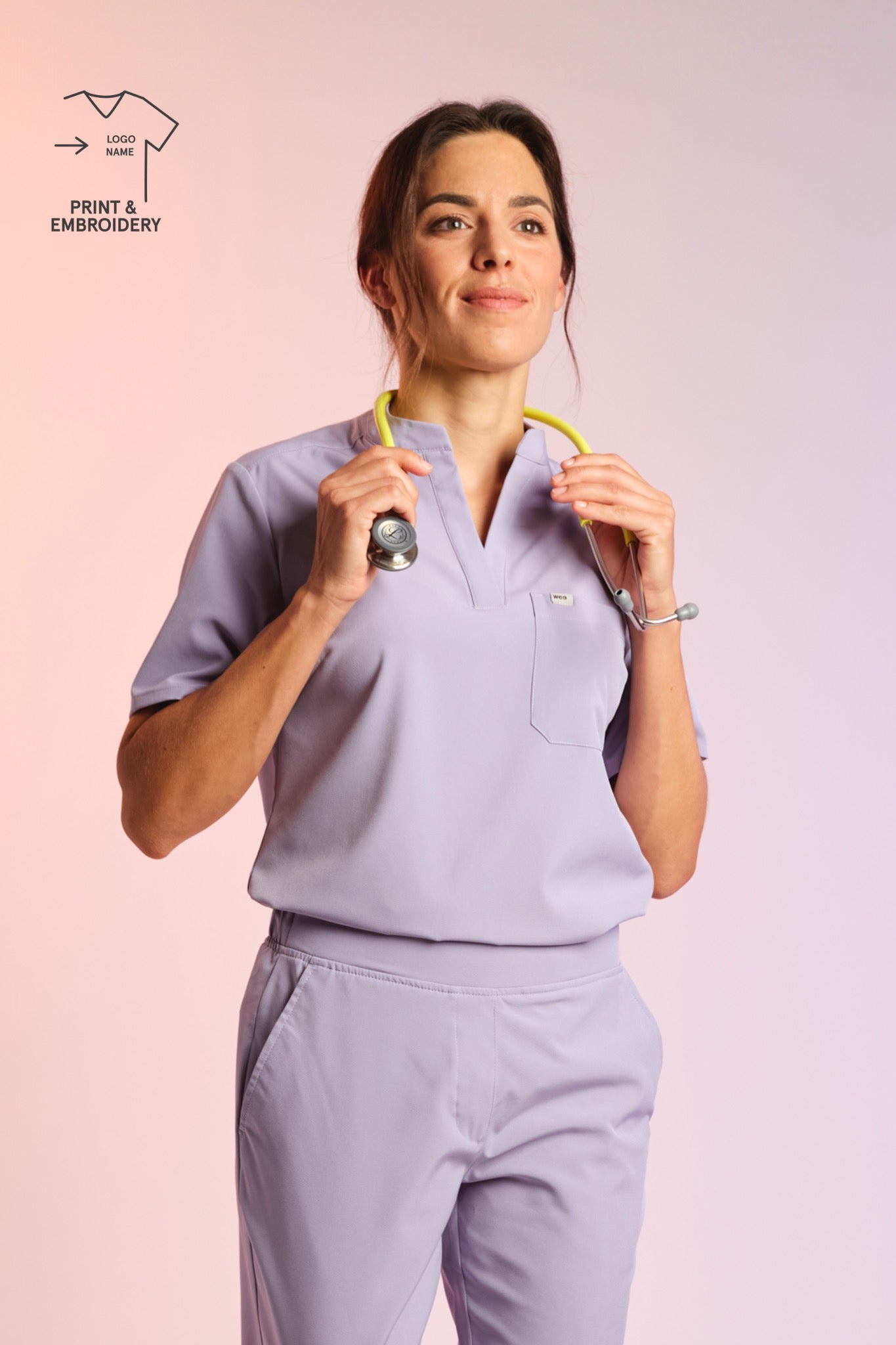 Active Scrub Top "Jackie" – Violet