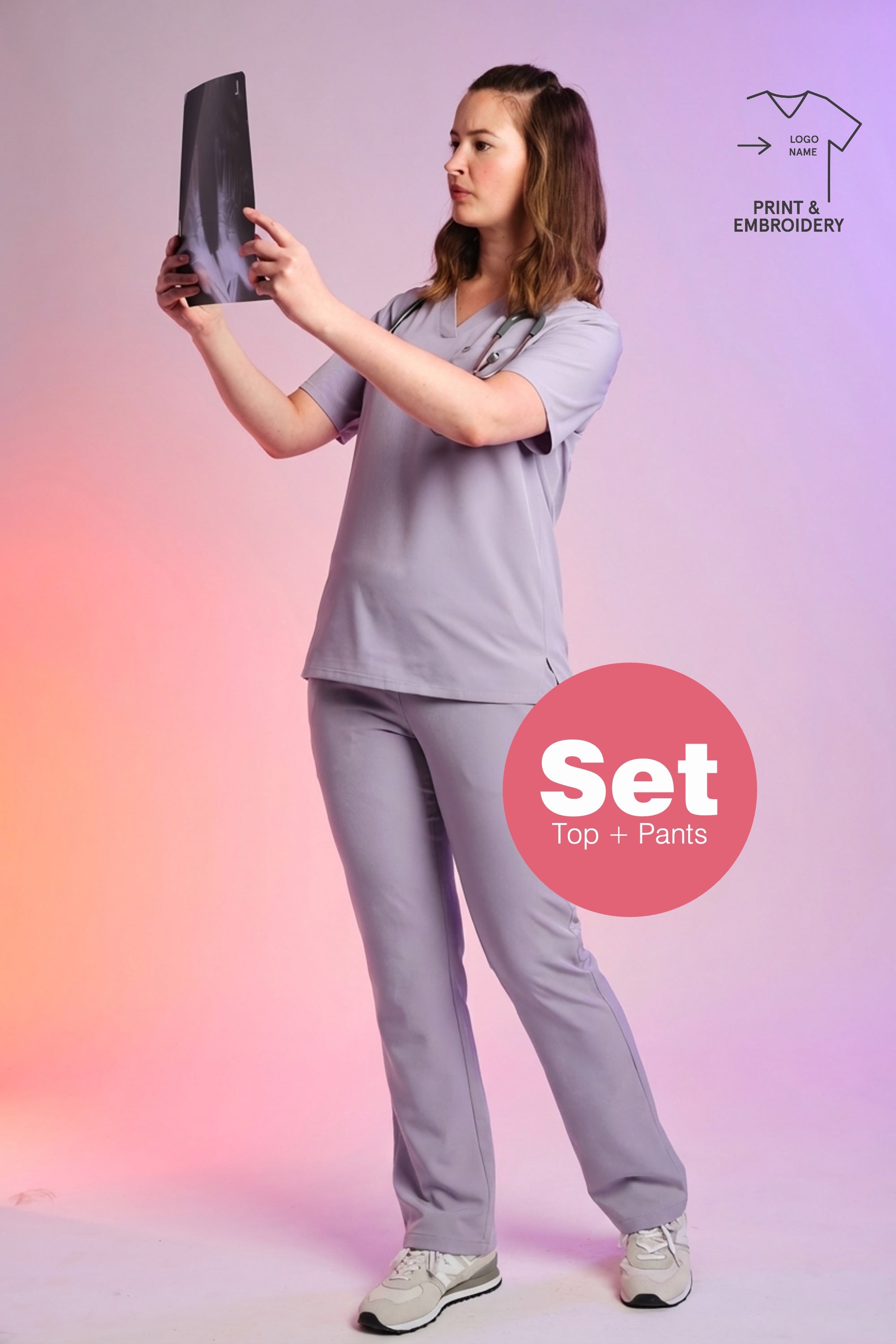 Daily Set – Active Scrub Top "Serena" & Scrub Pants "Tessa"