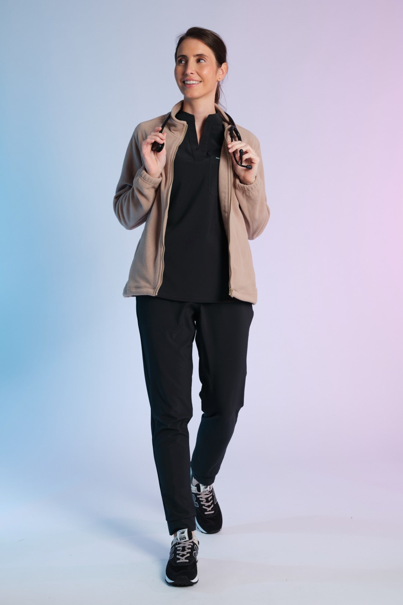 Fleecejacke – Beige