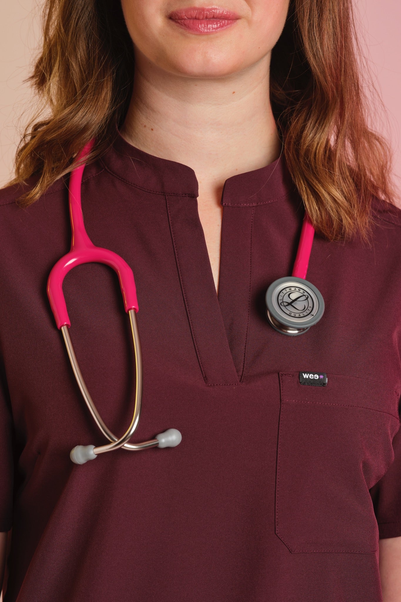 Active Scrub Top "Jackie" – Bordeaux