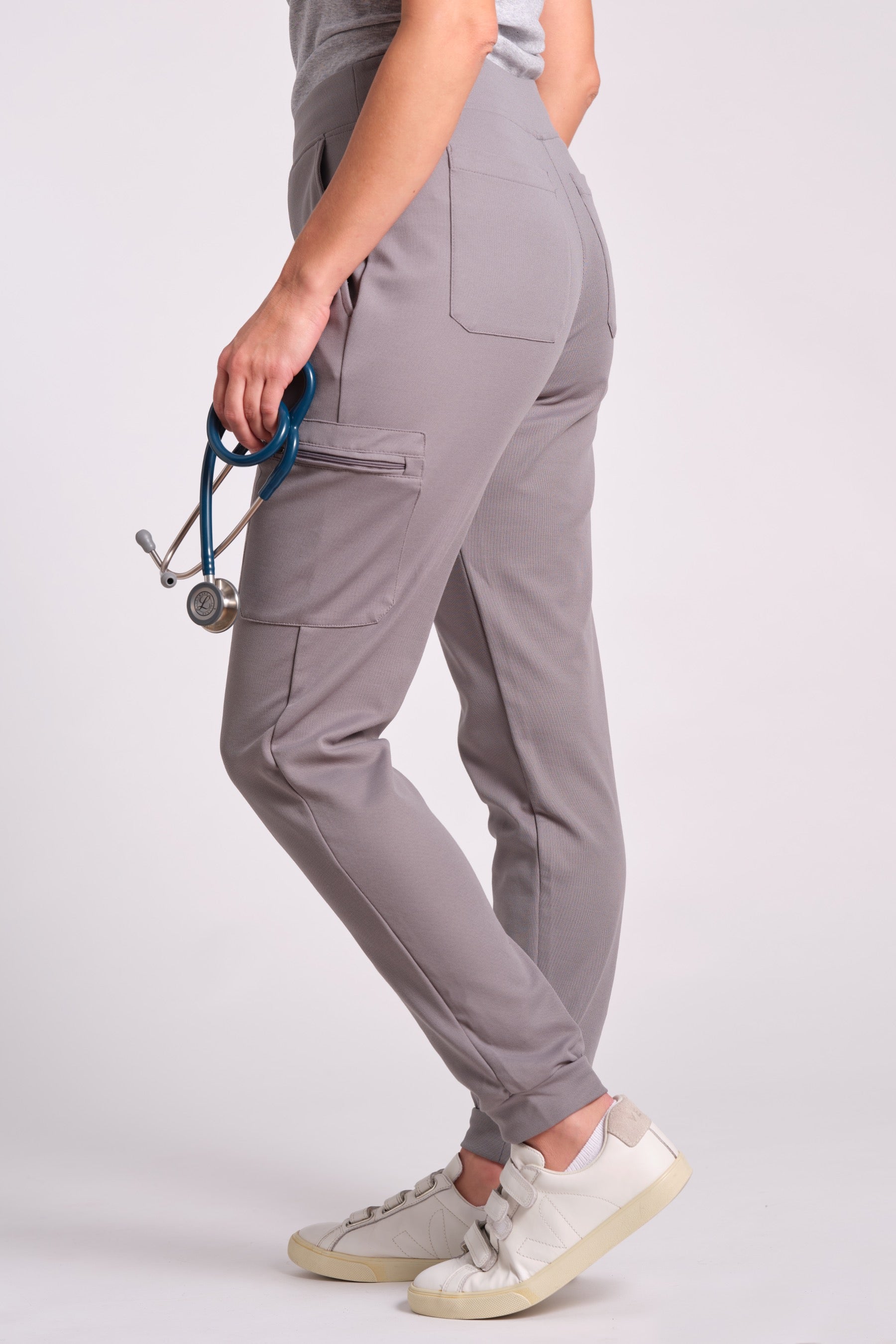 Stretch Scrub Pants "Zaha" – Grey