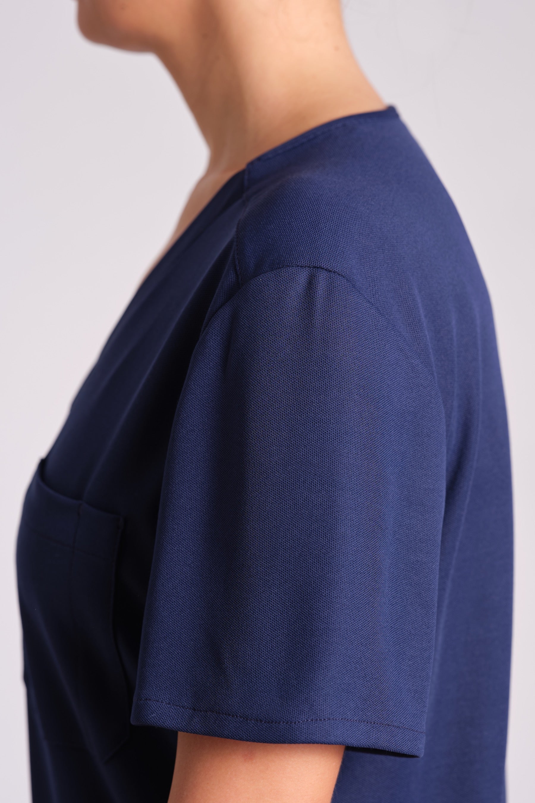 Comfort Kasack "Indira" – Blau (Regular Fit)