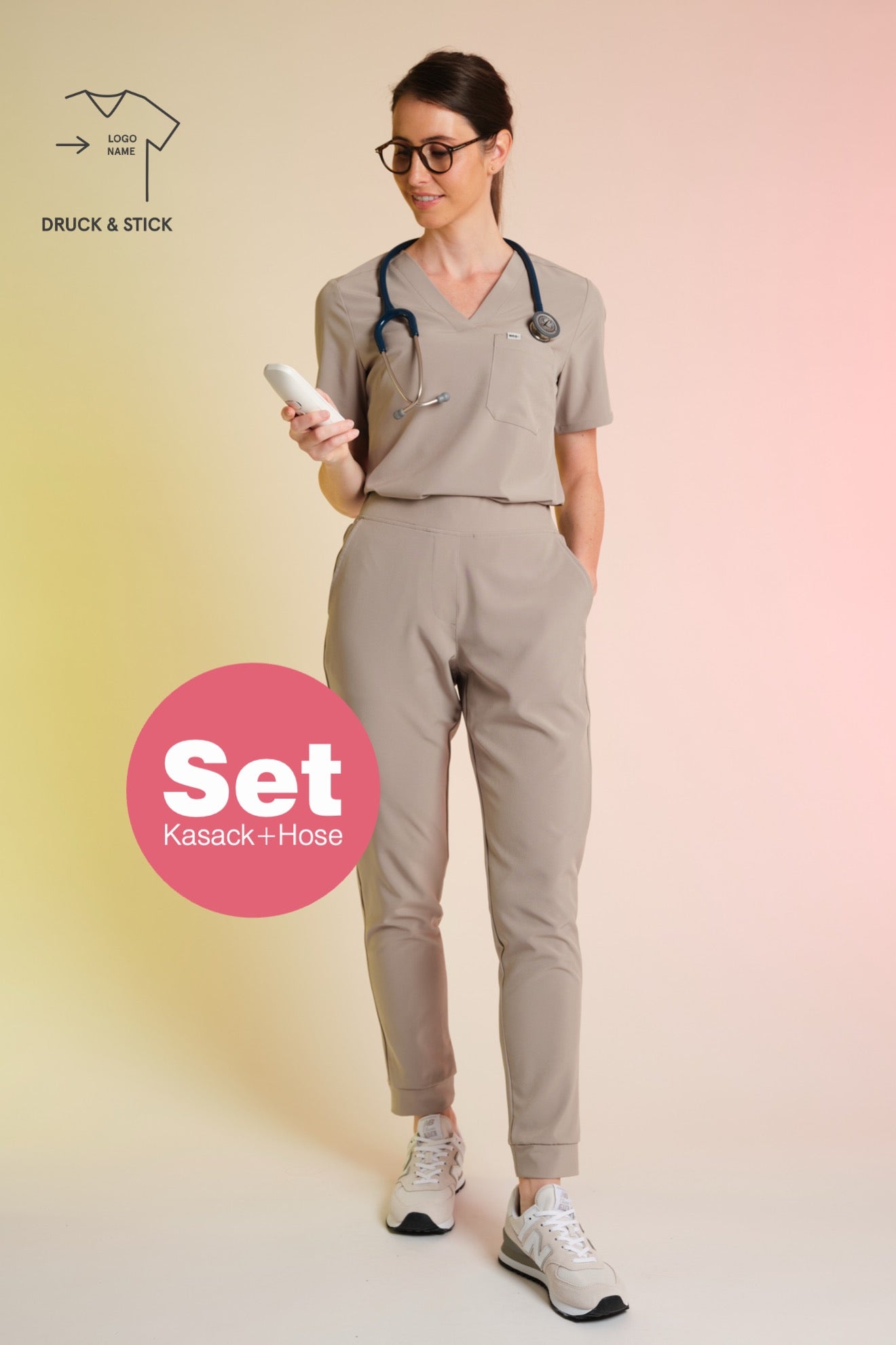 Daily Set – Active Scrub Top "Serena" & Scrub Pants "Tessa"