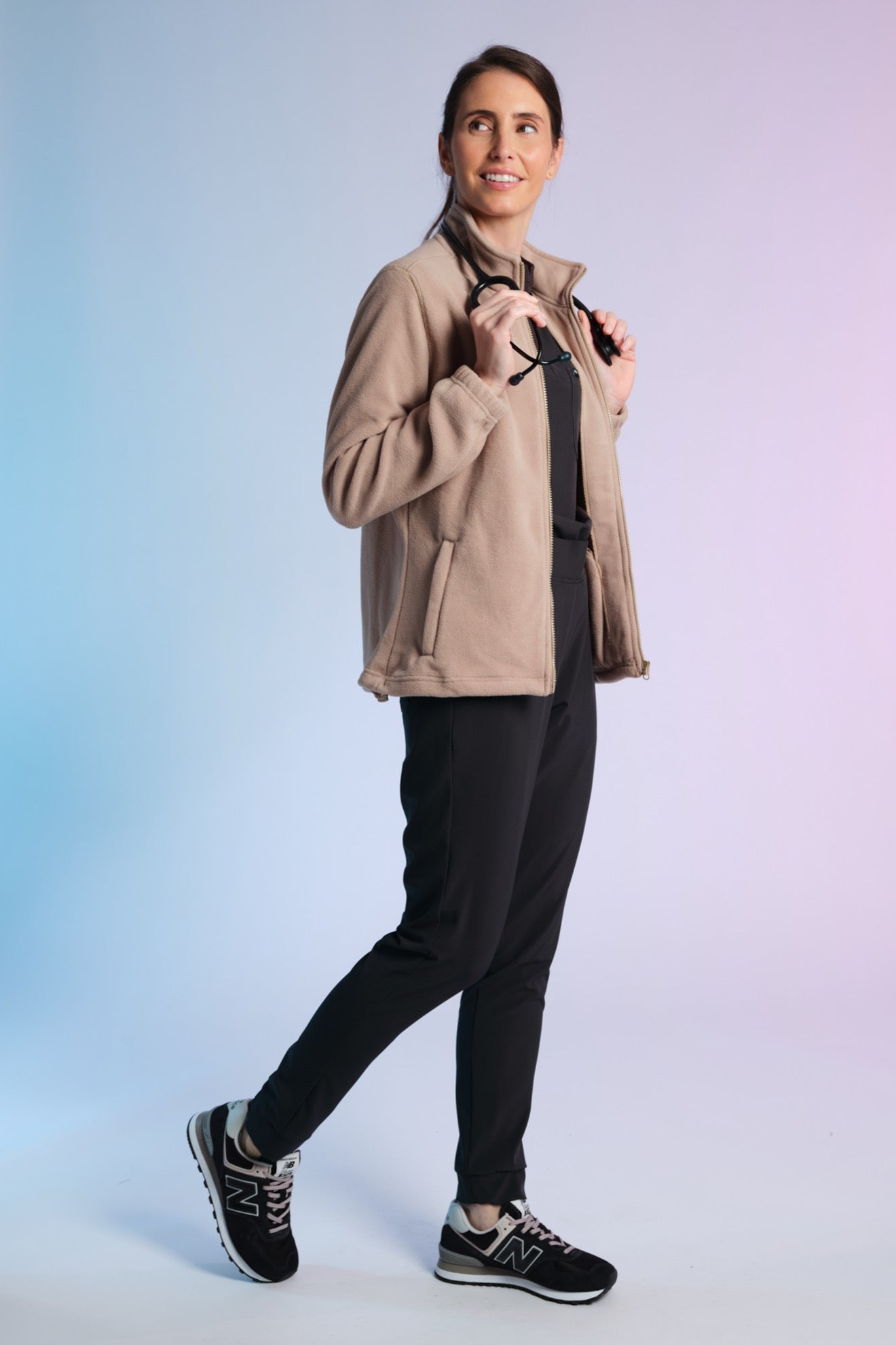 Fleecejacke – Beige