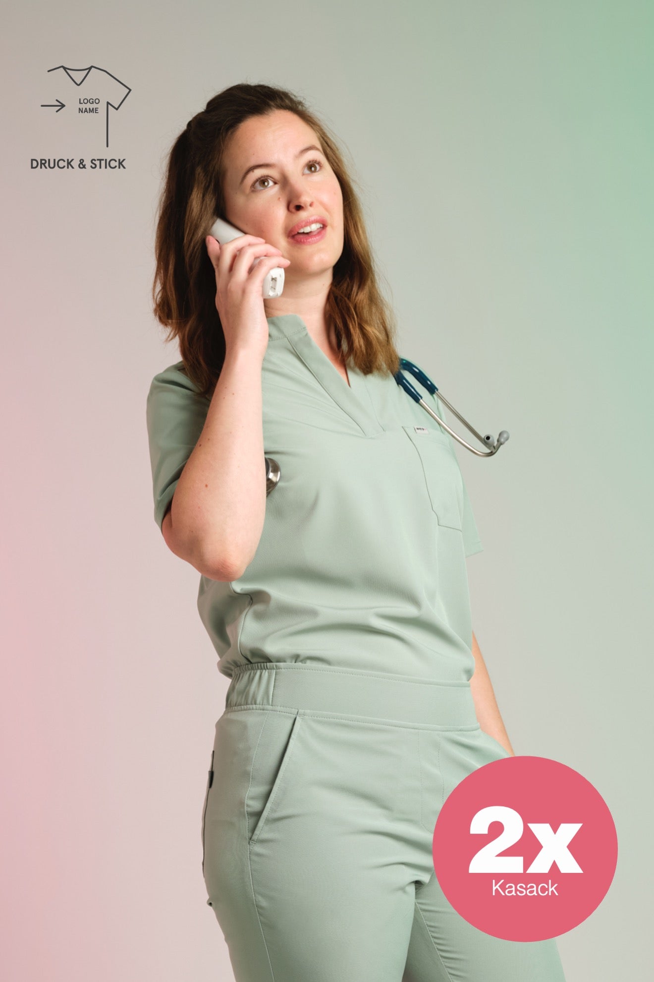 Set 2x Active Scrub Tops "Jackie"