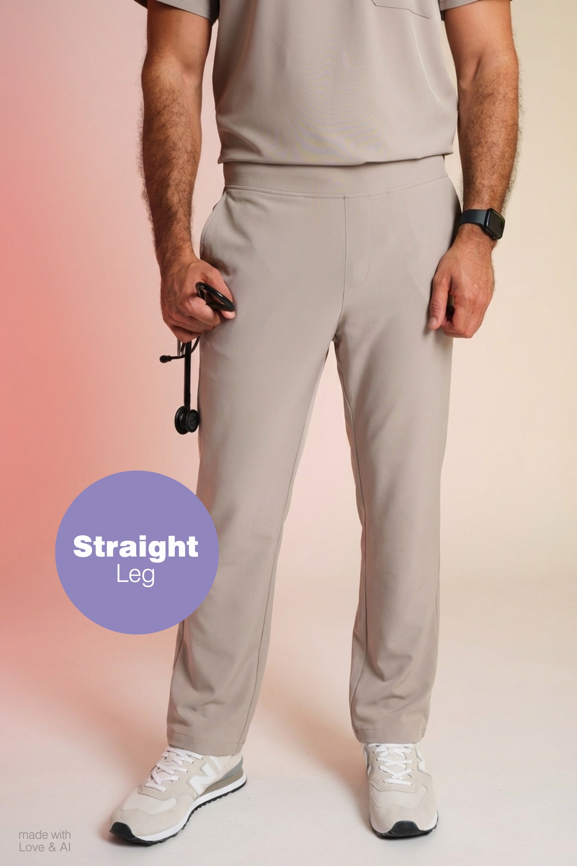 Active Scrub Pants "Louis" – Beige
