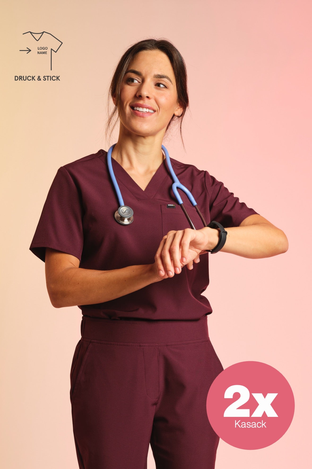 Set 2x Active Scrub Top "Serena"