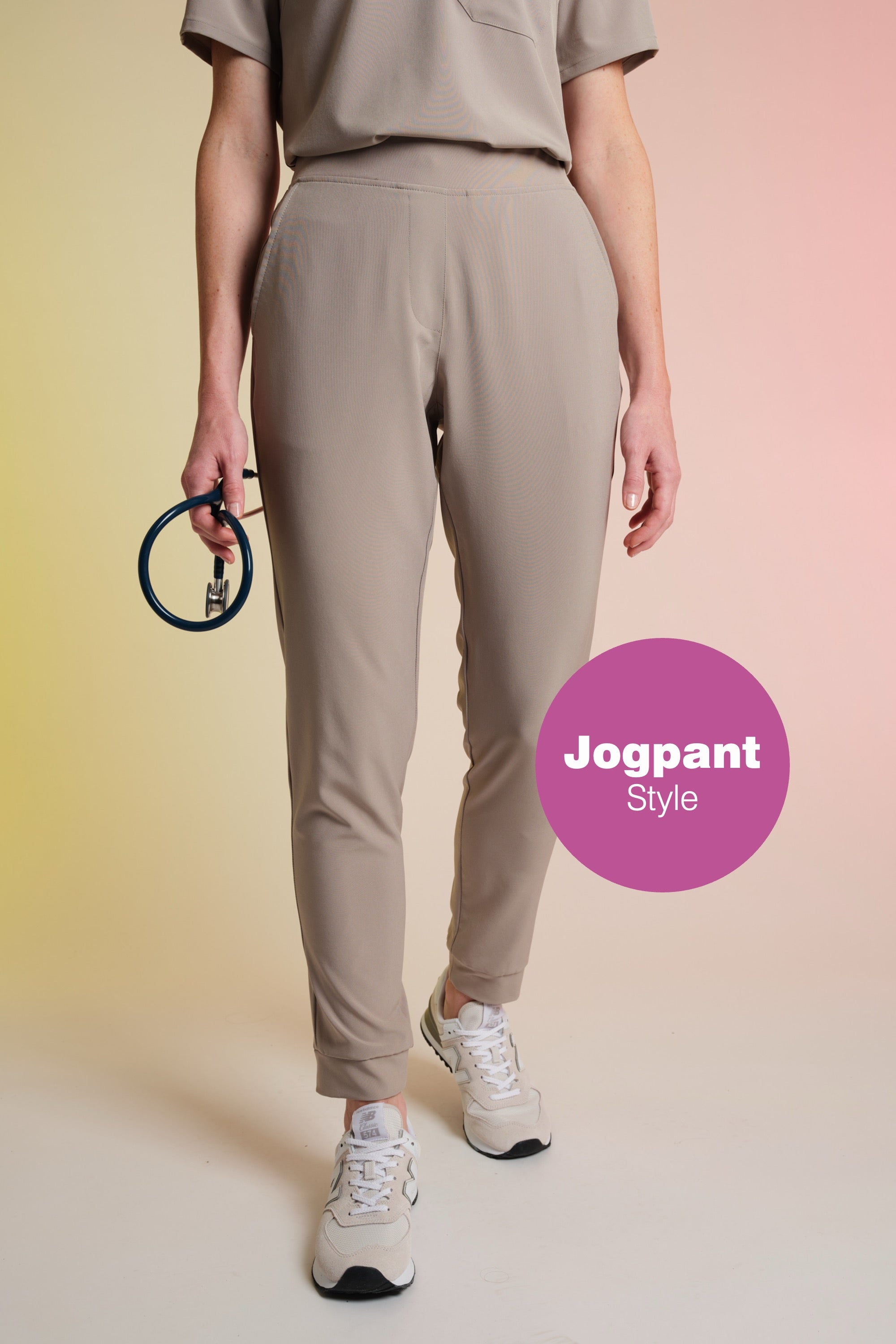 Active Scrub Pants "Tessa" – Beige