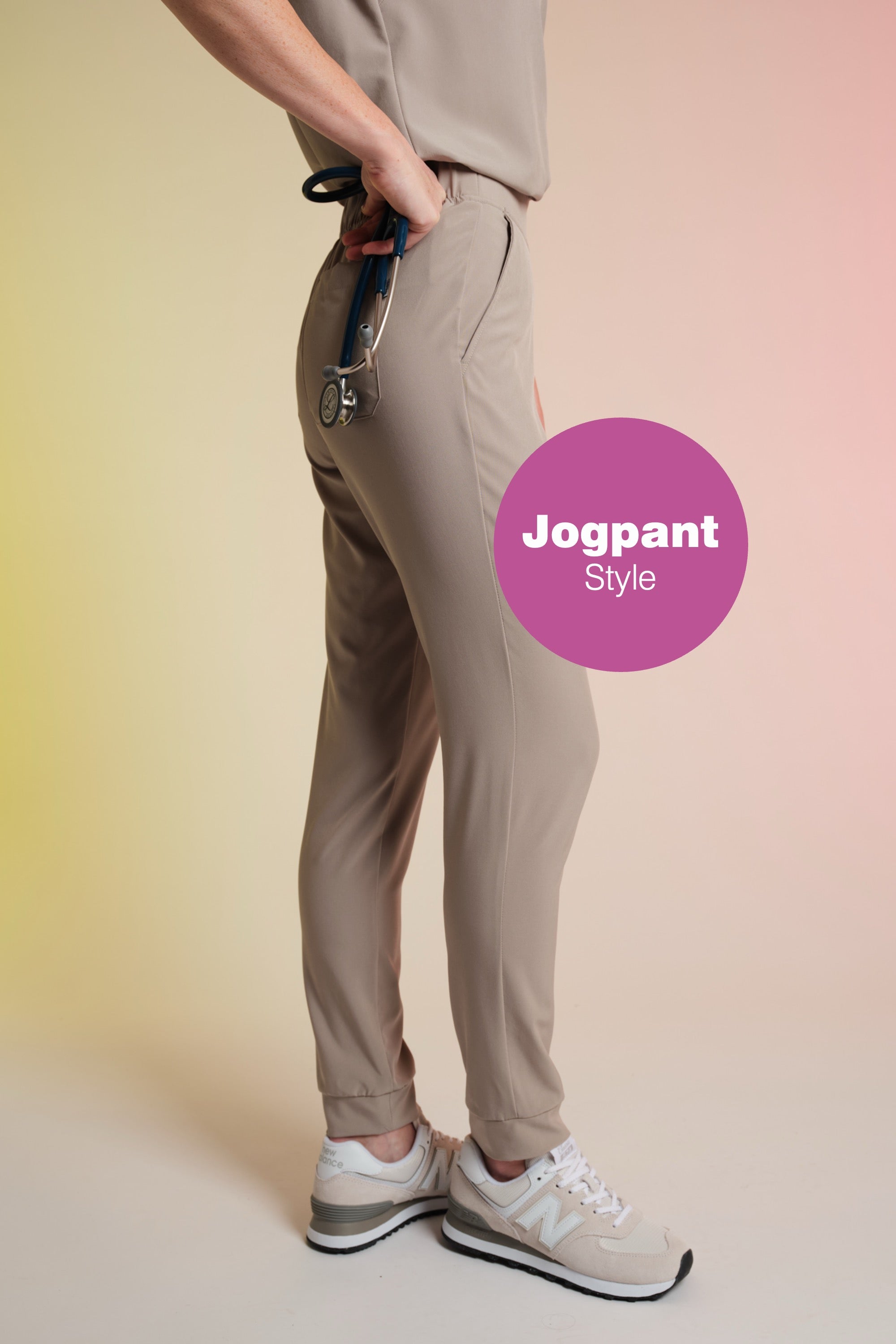 Active Scrub Pants "Tessa" – Beige