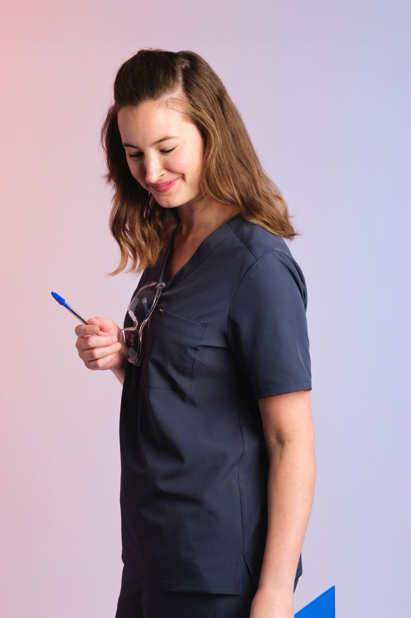 Active Scrub Top "Serena" – Blue