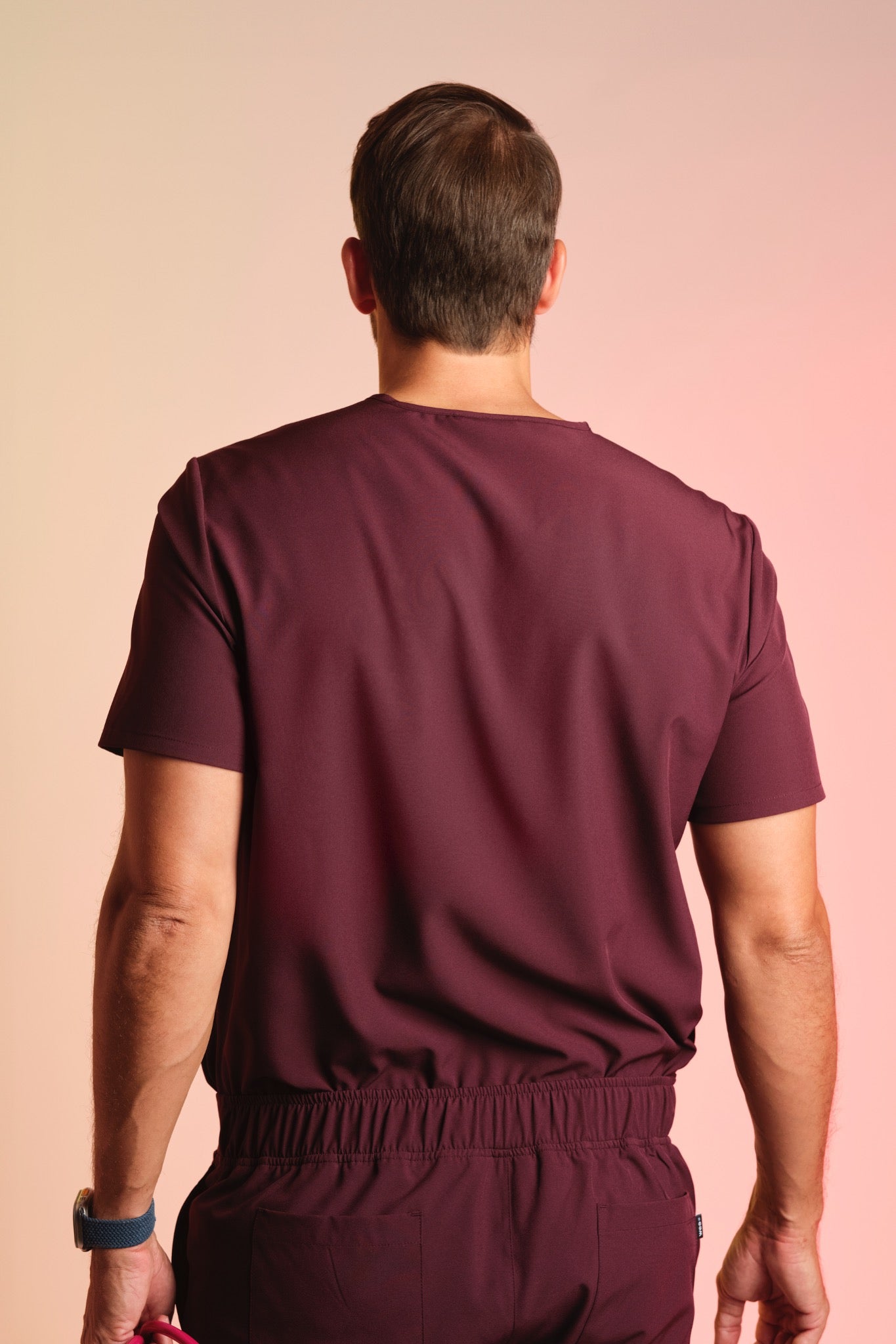 Active Scrub Top "Pete" – Bordeaux