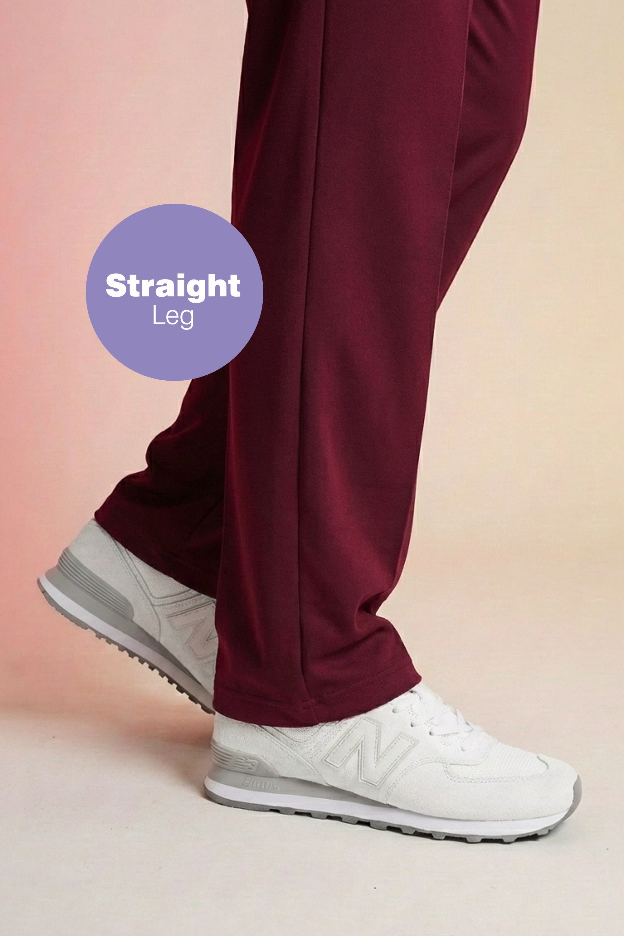 Active Scrub Pants "Louis" – Bordeaux