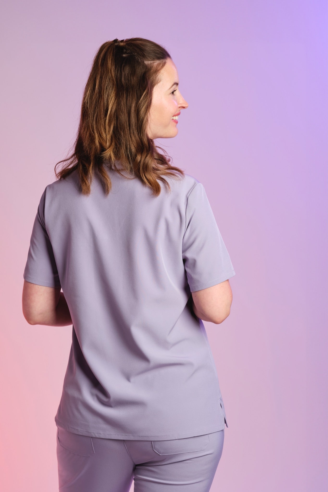 Active Scrub Top "Serena" – Violet