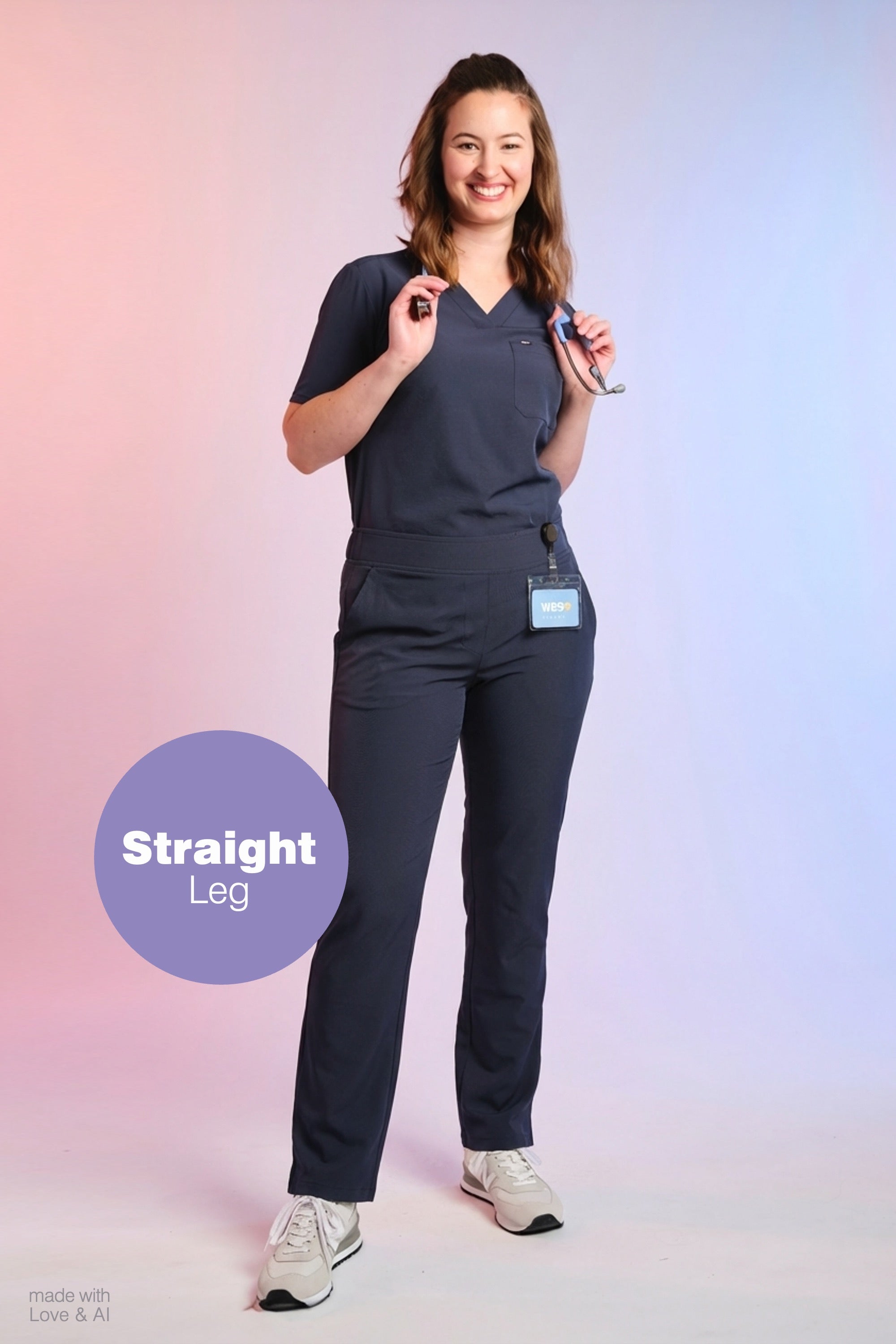 Active Scrub Pants "Tessa" – Blue