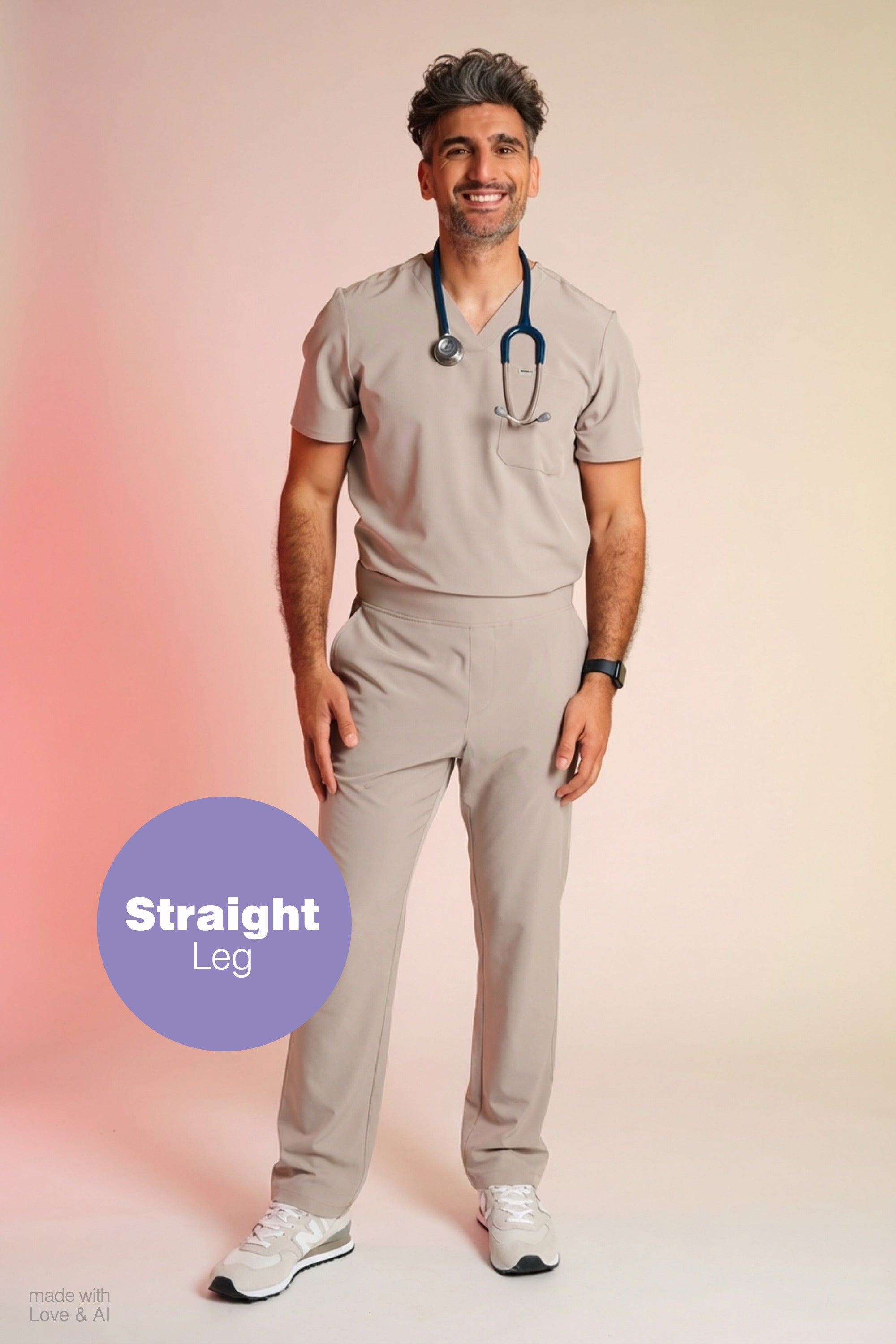 Active Scrub Pants "Louis" – Beige