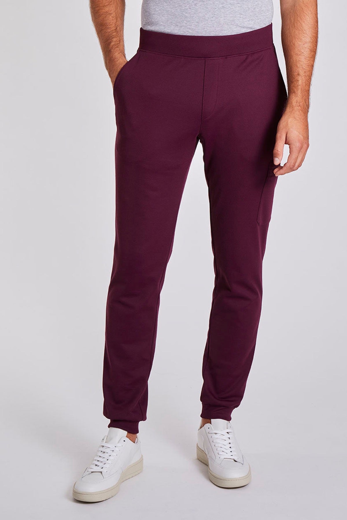 Stretch Scrub Pants "Niki" – Bordeaux