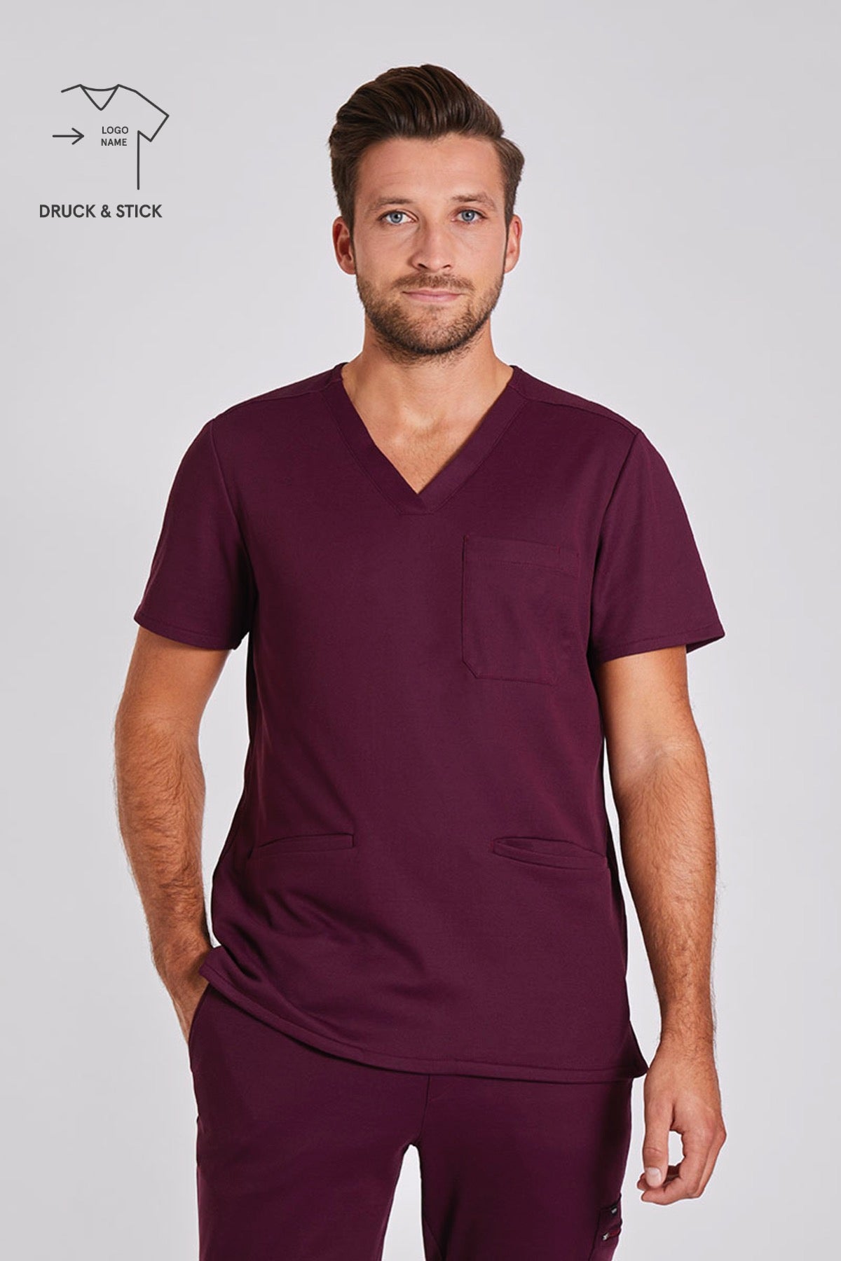 Comfort Kasack "Yves" – Bordeaux