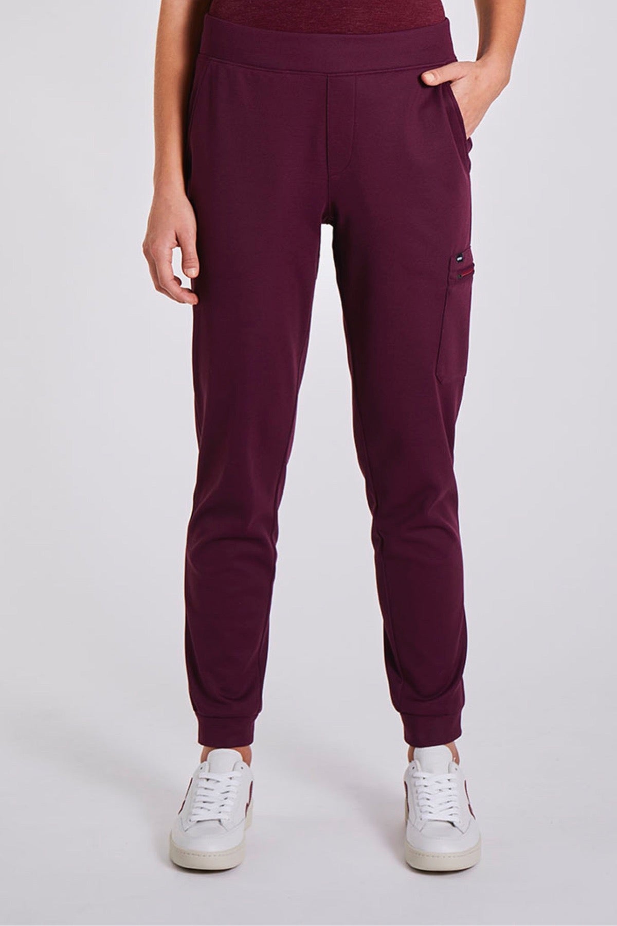 Stretch Scrub Pants "Zaha" – Bordeaux