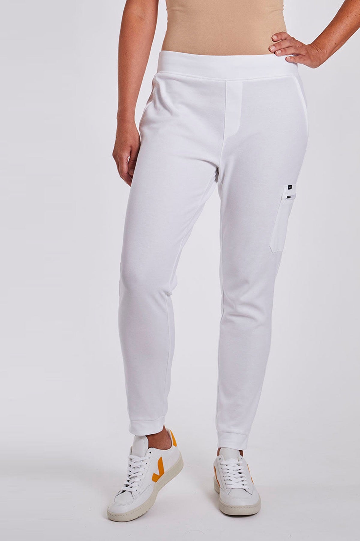Stretch Scrub Pants "Zaha" – White