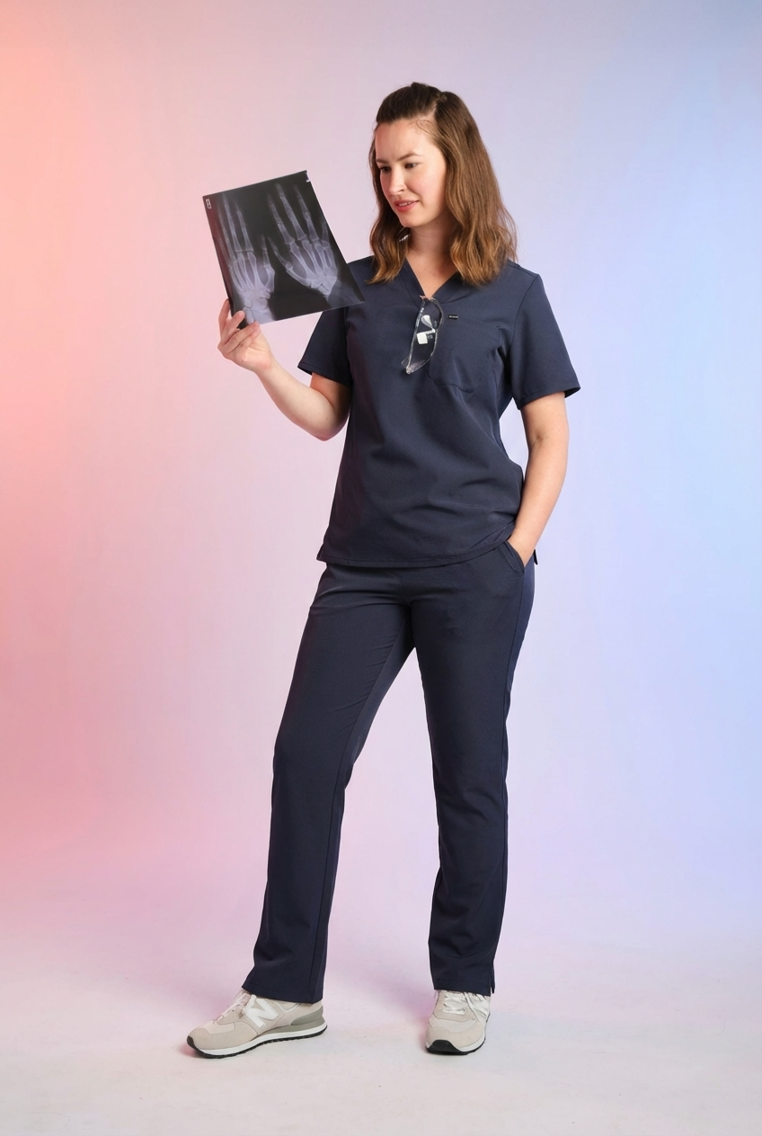 Active Scrub Top "Serena" – Blue