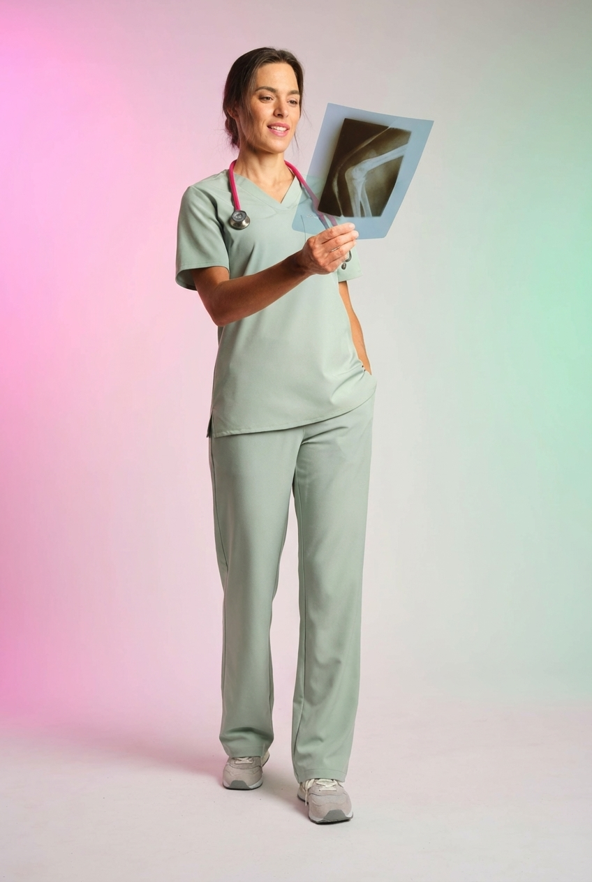 Active Scrub Top "Serena" – Green