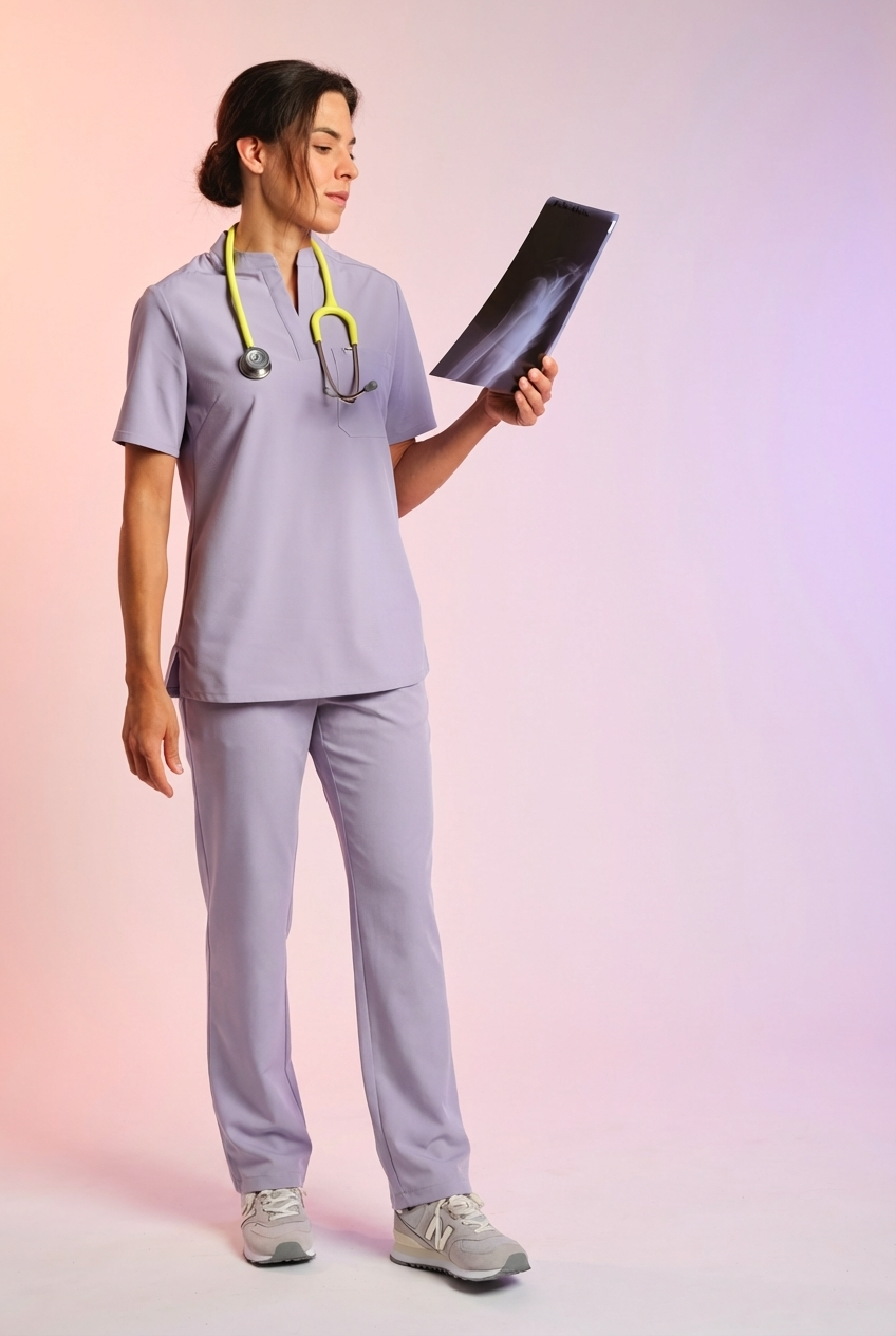 Active Scrub Top "Jackie" – Violet